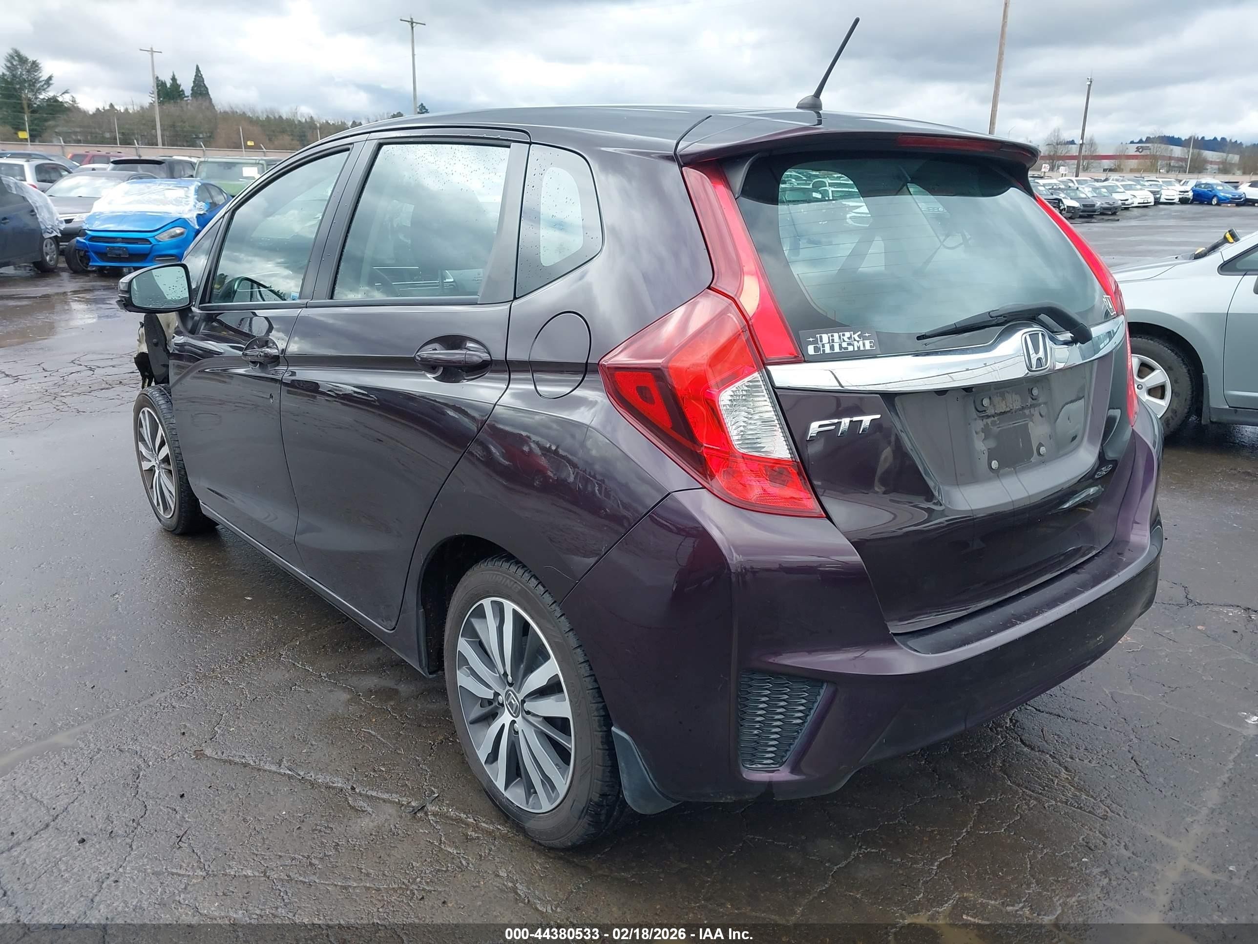 2015 Honda Fit VIN 3HGGK5G83FM741624 IAAI salvage auction — Unknown, Salvage (Oregon), sold $2,800 on 2026-07-09 (photo 3)