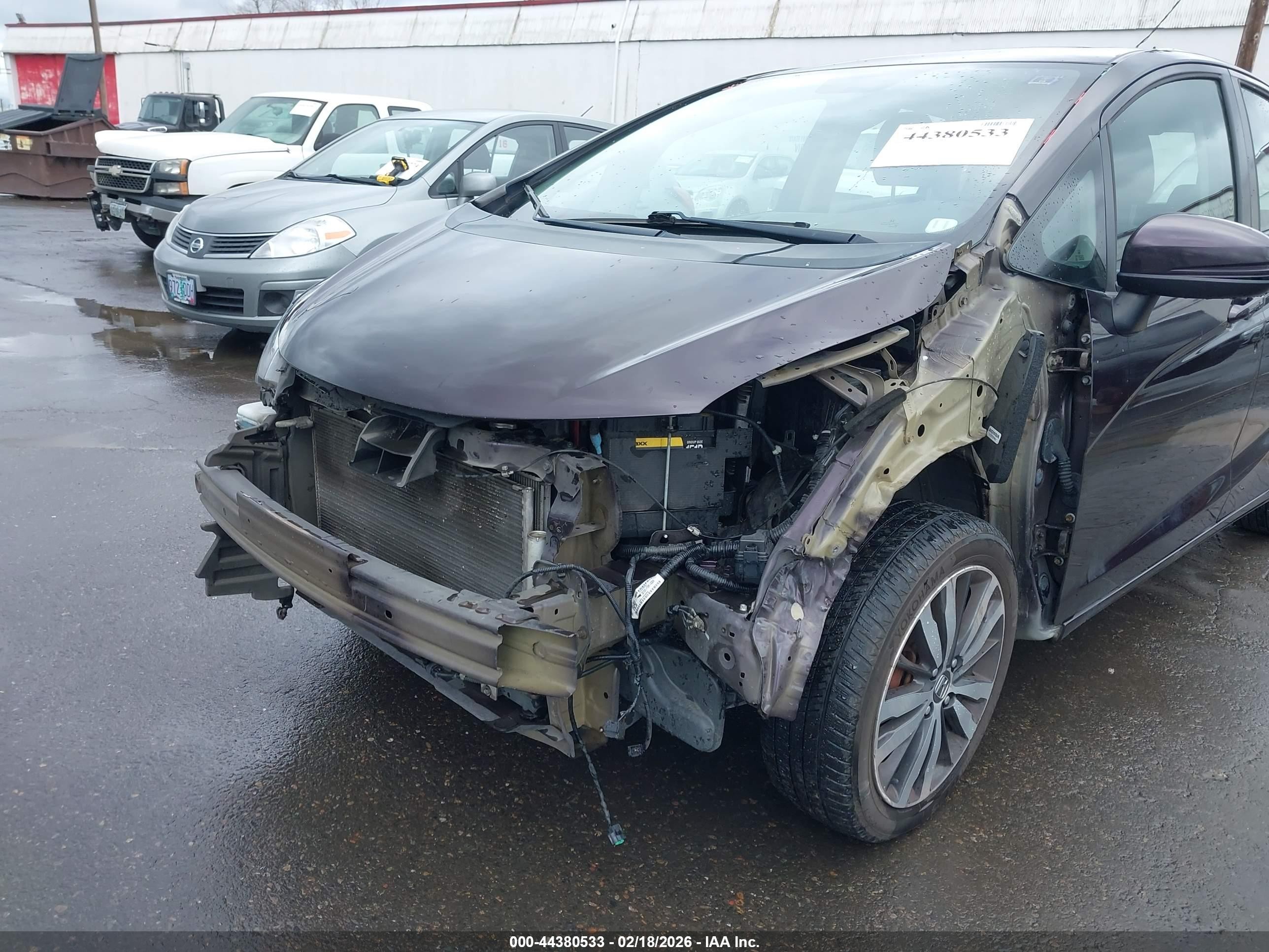 2015 Honda Fit VIN 3HGGK5G83FM741624 IAAI salvage auction — Unknown, Salvage (Oregon), sold $2,800 on 2026-07-09 (photo 6)