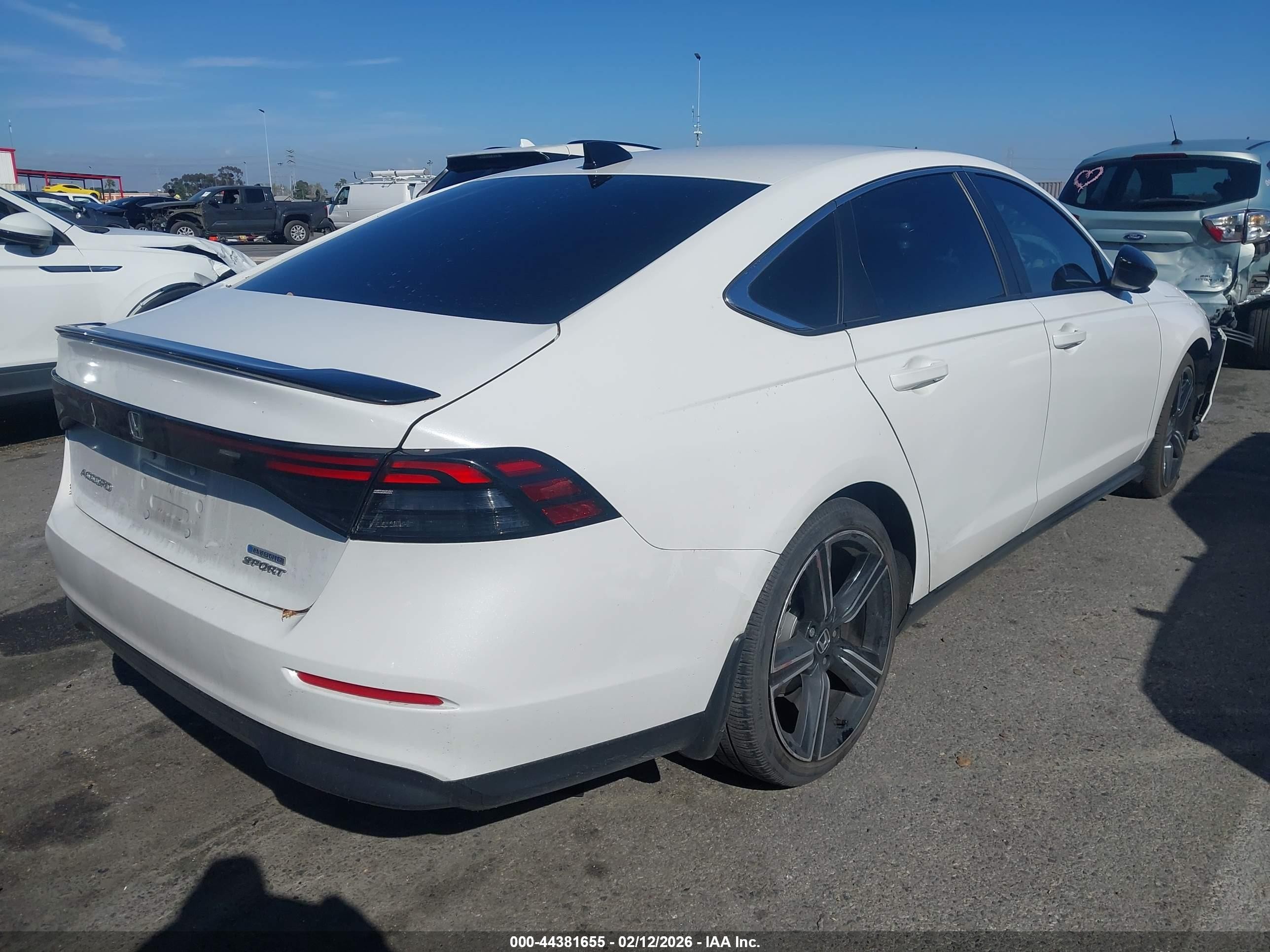 2025 Honda Accord VIN 1HGCY2F54SA007052 IAAI salvage auction — Front End, Salvage (California), sold $9,000 on 2026-07-12 (photo 4)