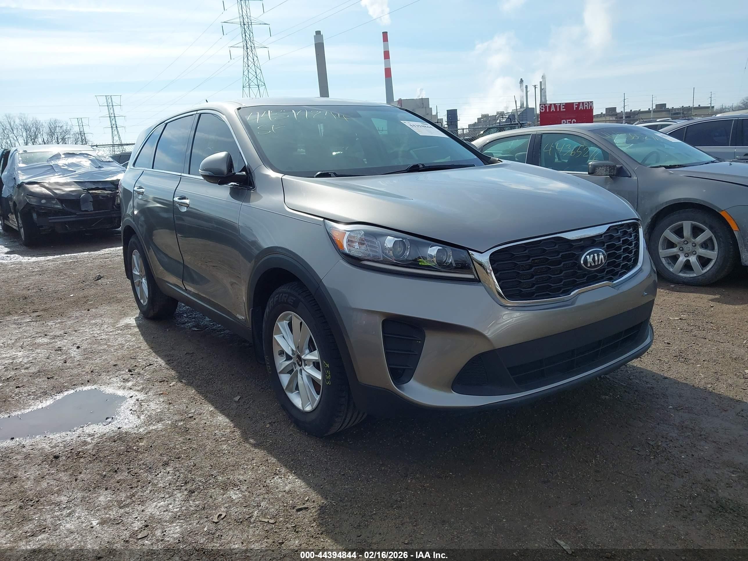 2019 Kia Sorento VIN 5XYPGDA50KG551909 IAAI salvage auction — Unknown, Salvage (Indiana), sold $2,200 on 2026-09-09 (photo 1)