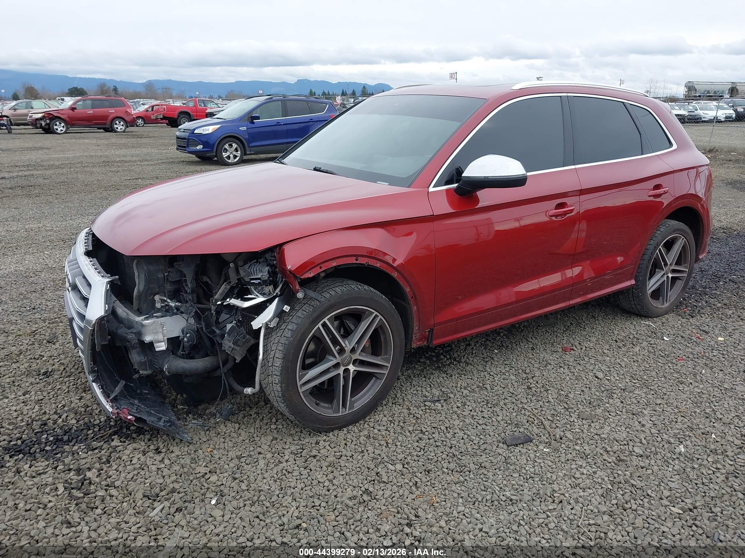 2018 Audi Sq5 VIN WA1C4AFY4J2103748 IAAI salvage auction — Front End, Salvage (Oregon), sold $7,200 on 2026-10-07 (photo 2)