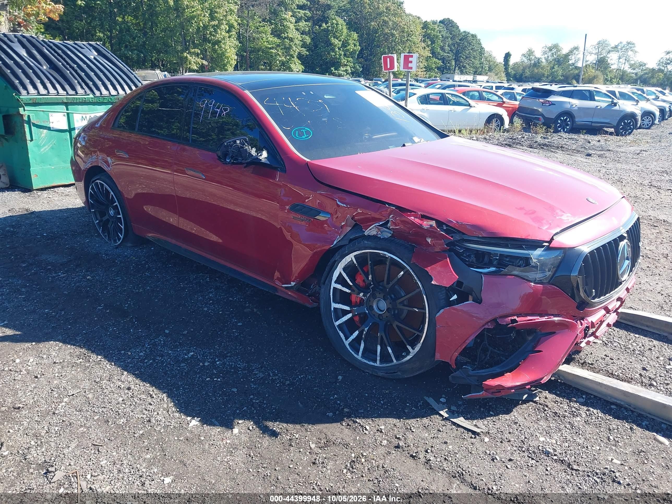 2025 Mercedes-Benz E-Class VIN W1KLF6DB4SA149556 — IAAI salvage auction photo