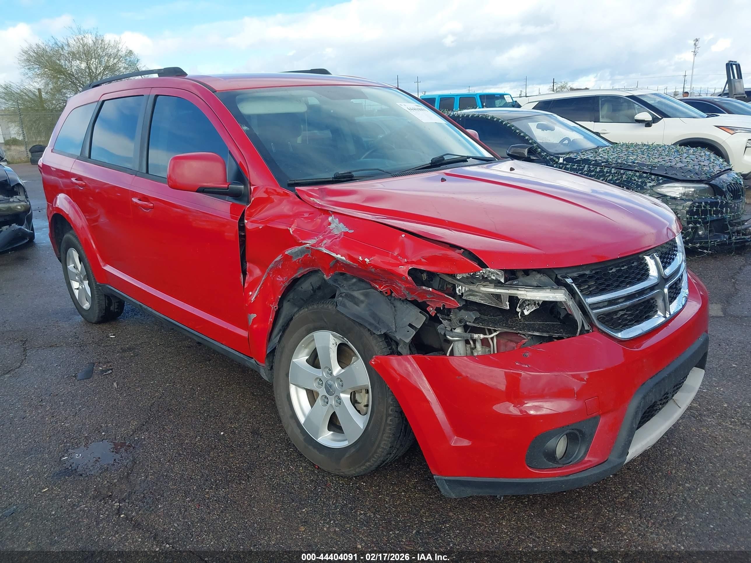 2012 Dodge Journey VIN 3C4PDCBG8CT368819 IAAI salvage auction — Unknown, Salvage (Arizona), sold $400 on 2026-07-09 (photo 6)