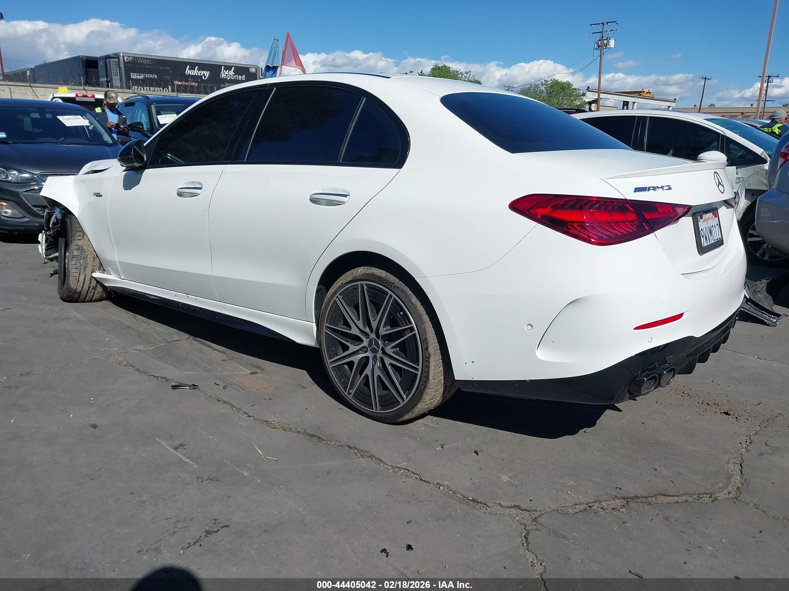 2026 Mercedes-benz C class VIN W1KAF8HB6TR309520 IAAI salvage auction — Front End, Salvage Certificate (California), sold $25,000 on 2026-04-01 (photo 3)