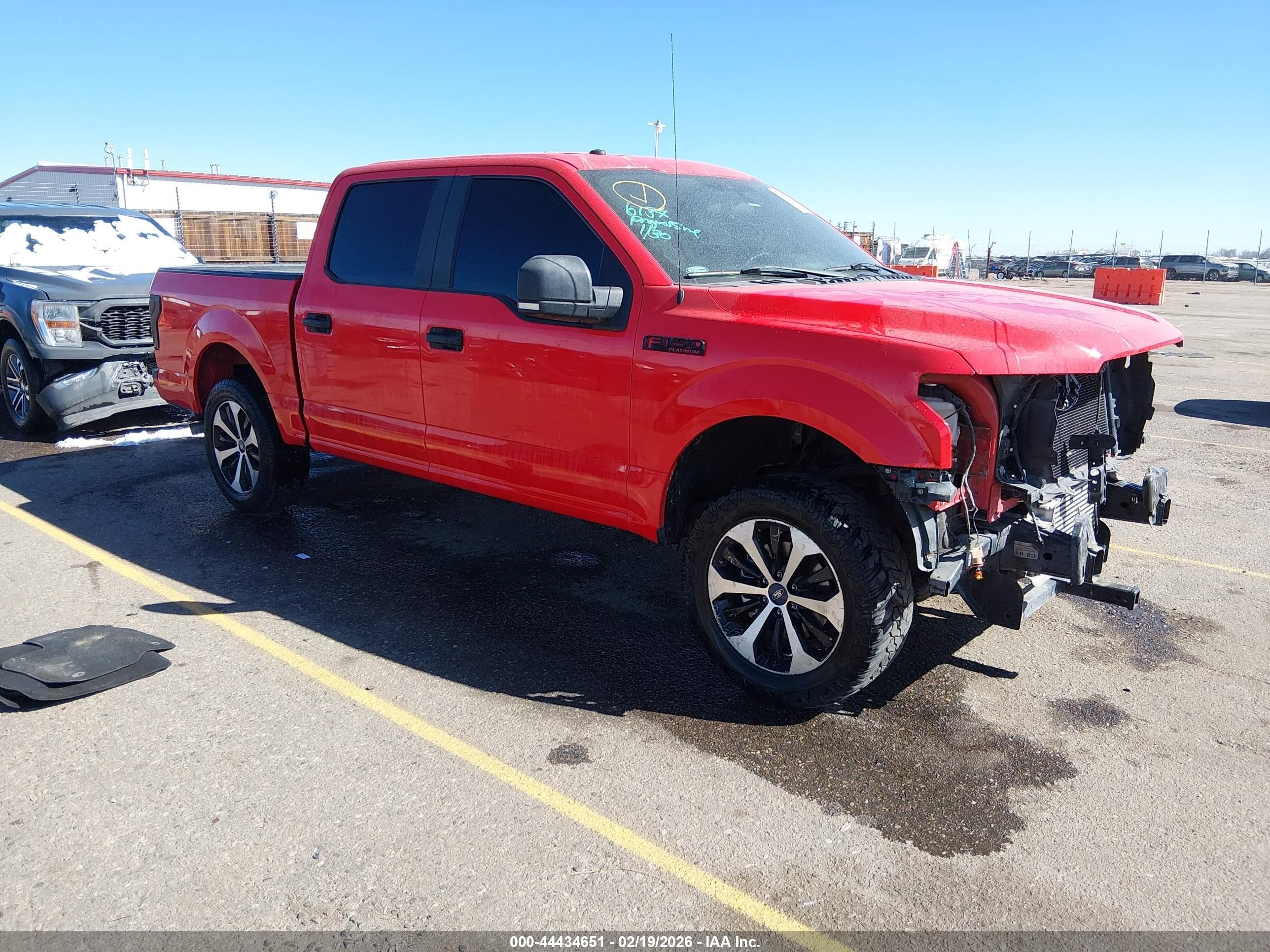2019 Ford F-150 VIN 1FTEW1EP2KKD28916 IAAI salvage auction — Front End, Salvage (Colorado), sold $7,350 on 2026-07-07 (photo 1)