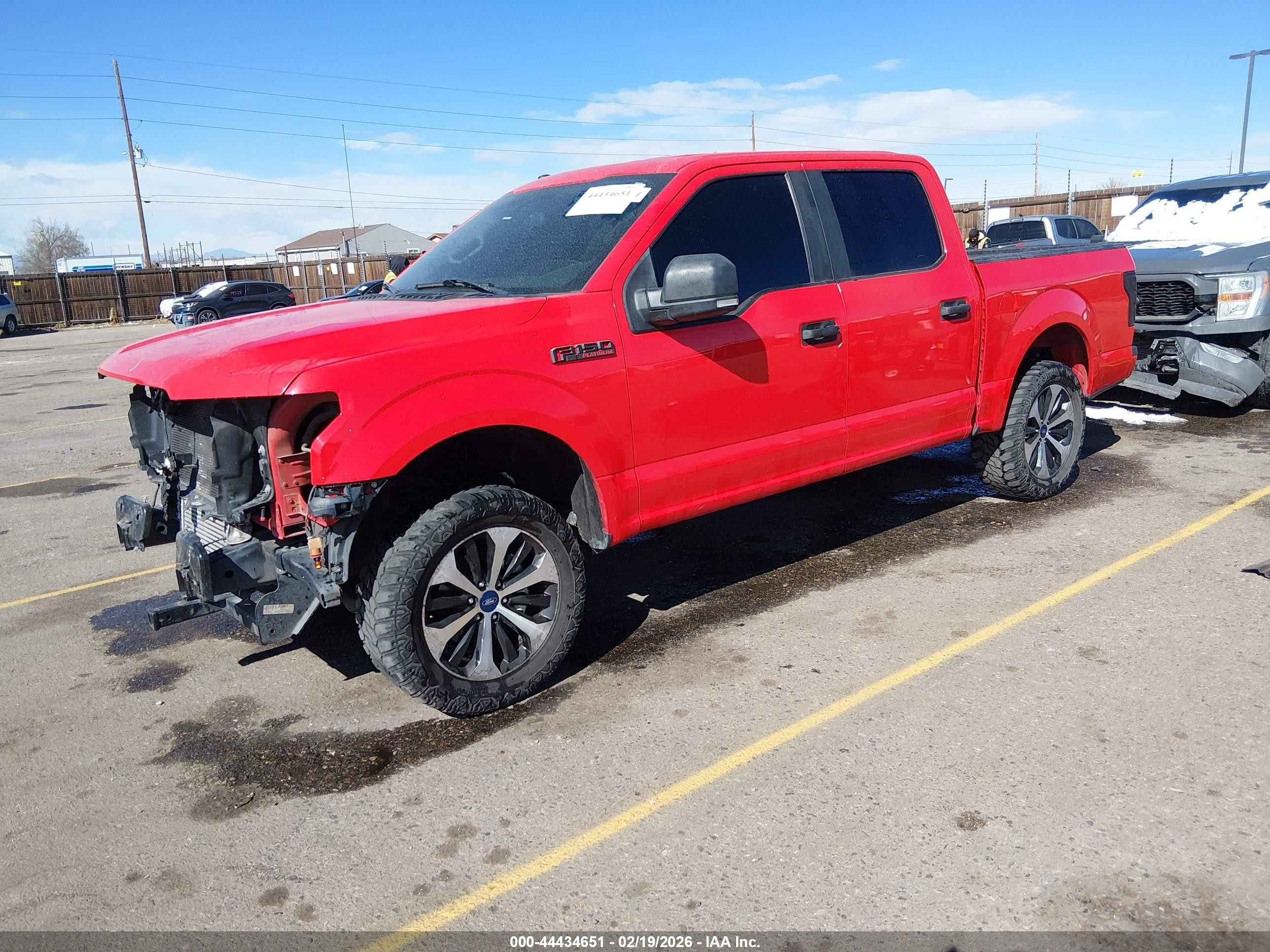2019 Ford F-150 VIN 1FTEW1EP2KKD28916 IAAI salvage auction — Front End, Salvage (Colorado), sold $7,350 on 2026-07-07 (photo 2)