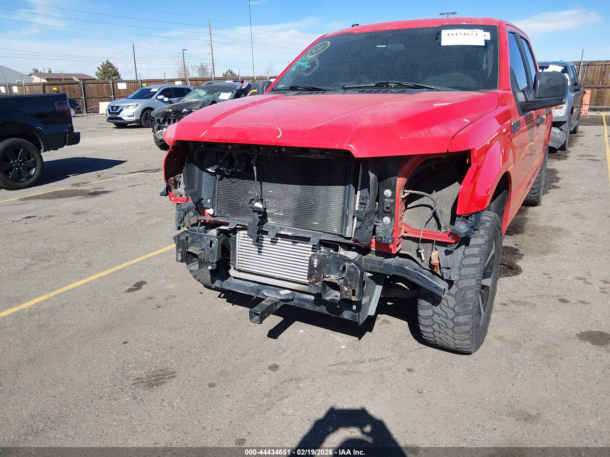 2019 Ford F-150 VIN 1FTEW1EP2KKD28916 IAAI salvage auction — Front End, Salvage (Colorado), sold $7,350 on 2026-07-07 (photo 6)