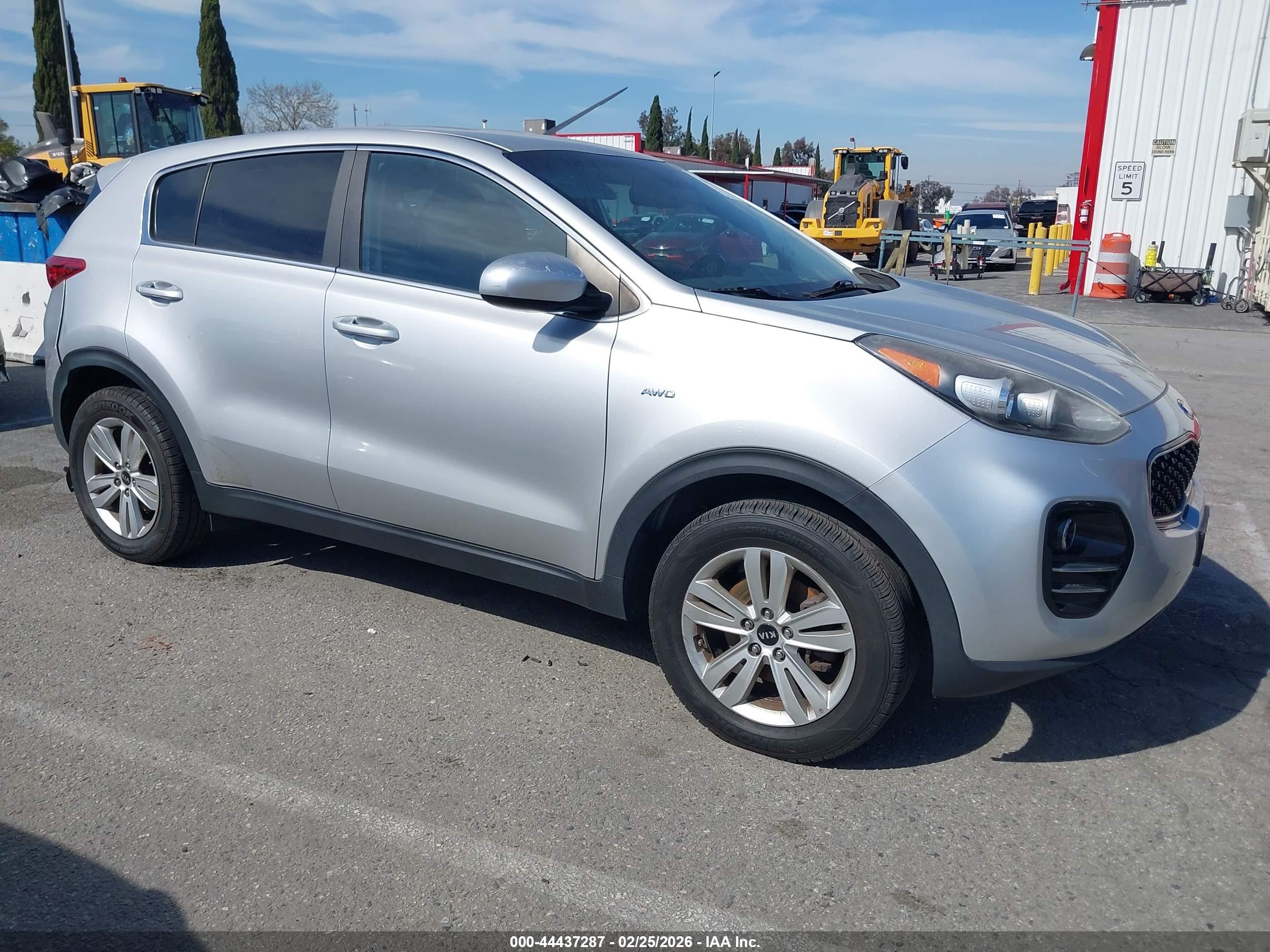 2017 Kia Sportage VIN KNDPMCAC3H7096397 IAAI salvage auction — Vandalized, Salvage (New Jersey), sold $2,325 on 2026-07-09 (photo 1)