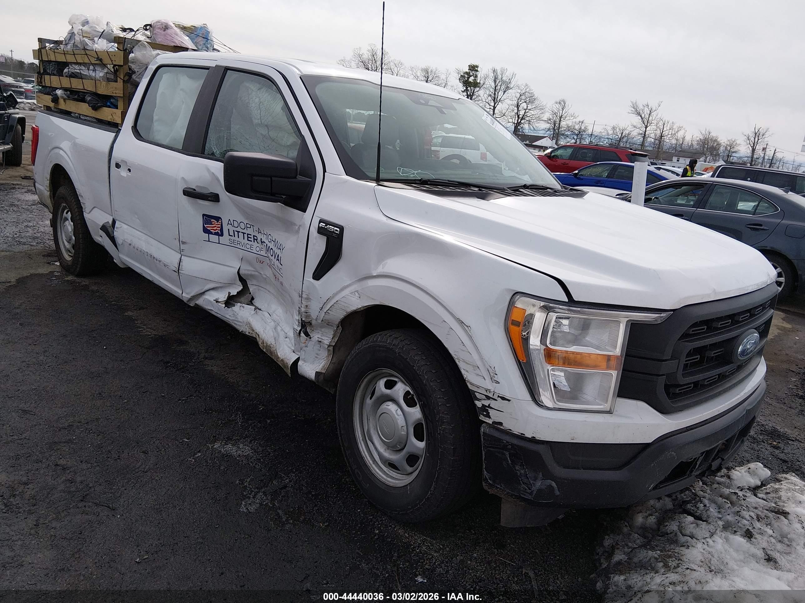 2022 Ford F-150 VIN 1FTEW1CP4NFB19726 IAAI salvage auction — Side, Salvage (Idaho), sold $3,500 on 2026-07-06 (photo 1)