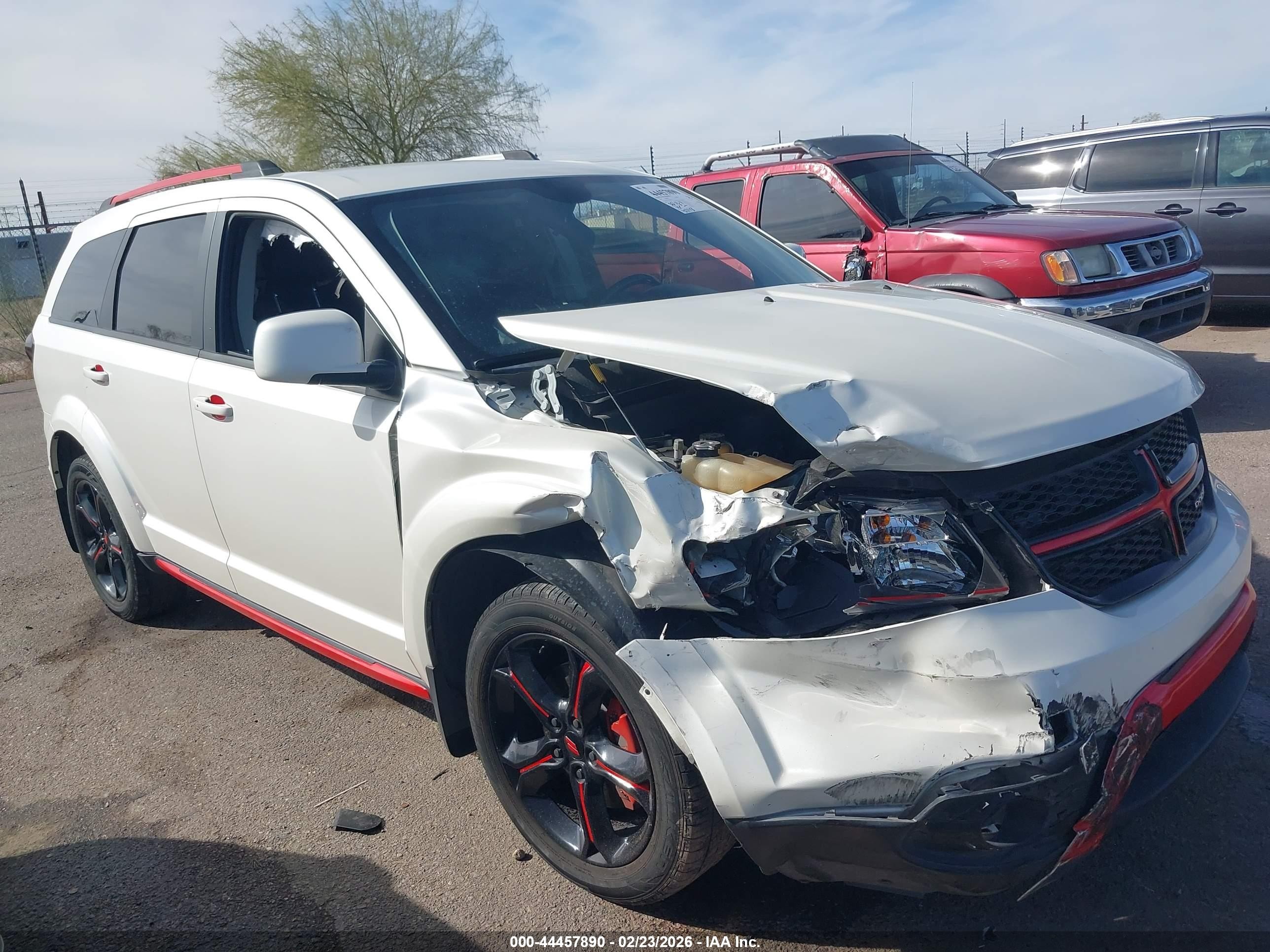2018 Dodge Journey VIN 3C4PDCGGXJT475943 IAAI salvage auction — Unknown, Salvage (Arizona), sold $1,525 on 2026-07-09 (photo 1)
