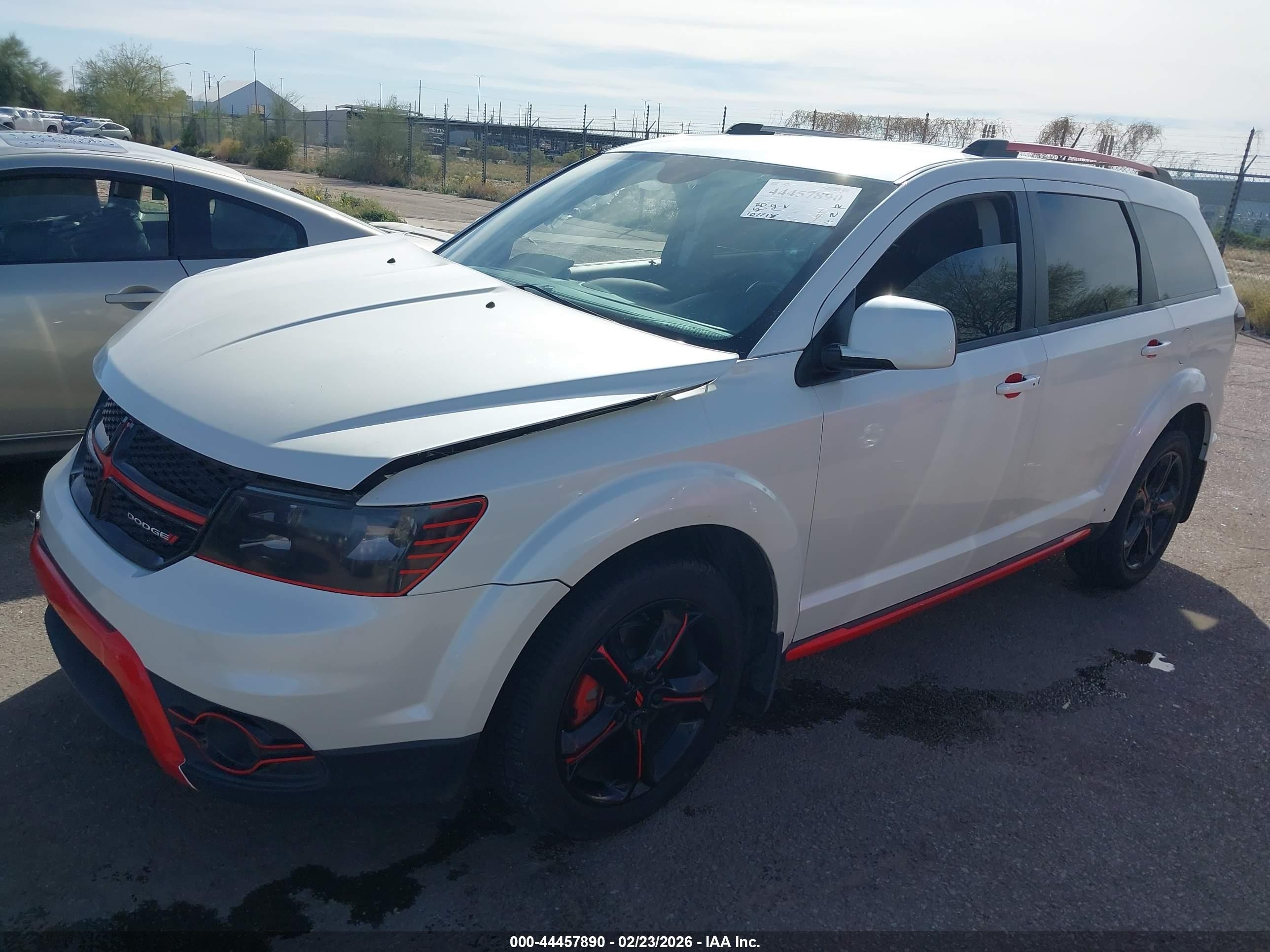 2018 Dodge Journey VIN 3C4PDCGGXJT475943 IAAI salvage auction — Unknown, Salvage (Arizona), sold $1,525 on 2026-07-09 (photo 2)