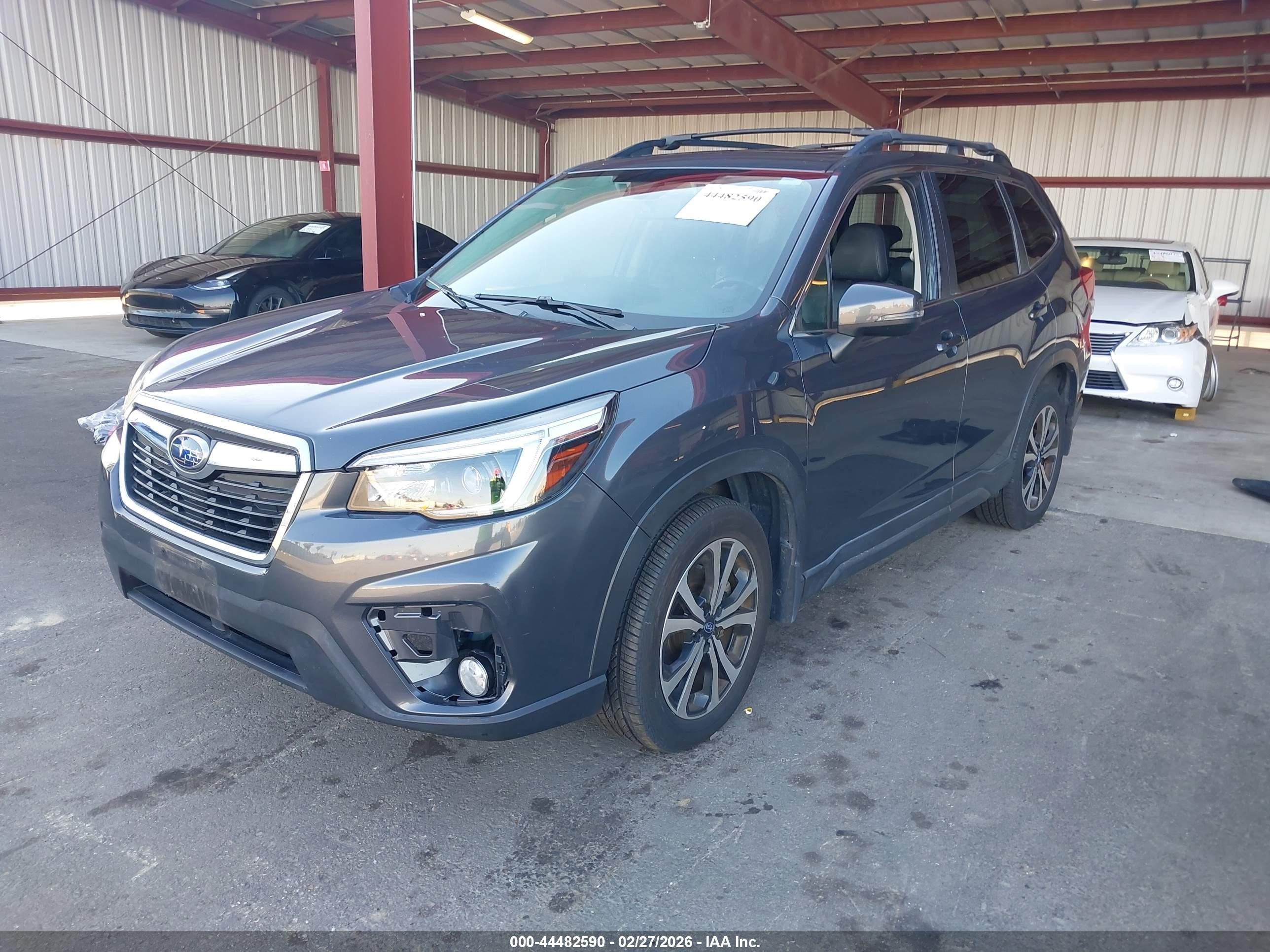 2021 Subaru Forester VIN JF2SKAUC0MH570621 IAAI salvage auction — Front End, Clear (California), sold $13,750 on 2026-07-07 (photo 2)