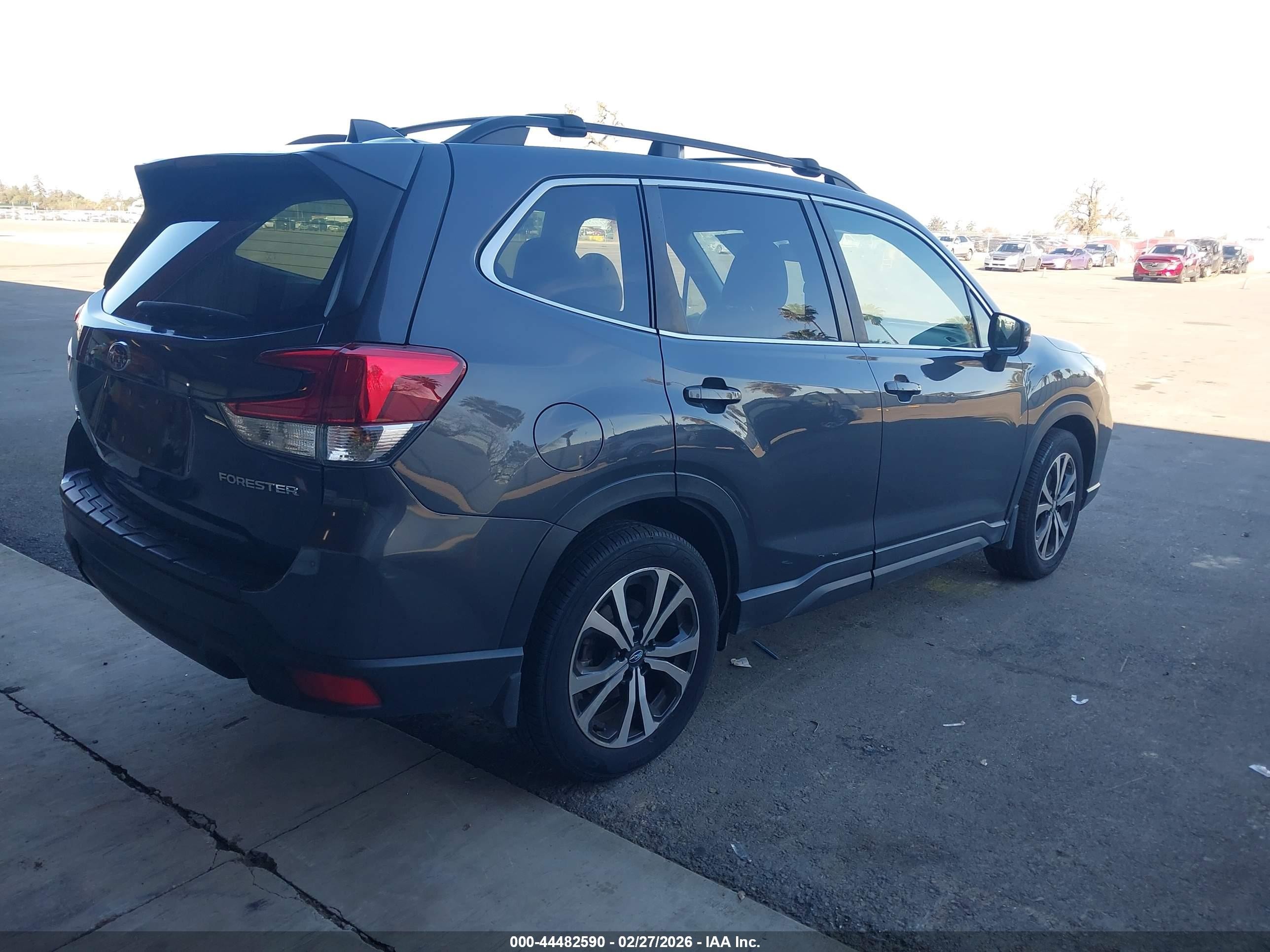 2021 Subaru Forester VIN JF2SKAUC0MH570621 IAAI salvage auction — Front End, Clear (California), sold $13,750 on 2026-07-07 (photo 4)