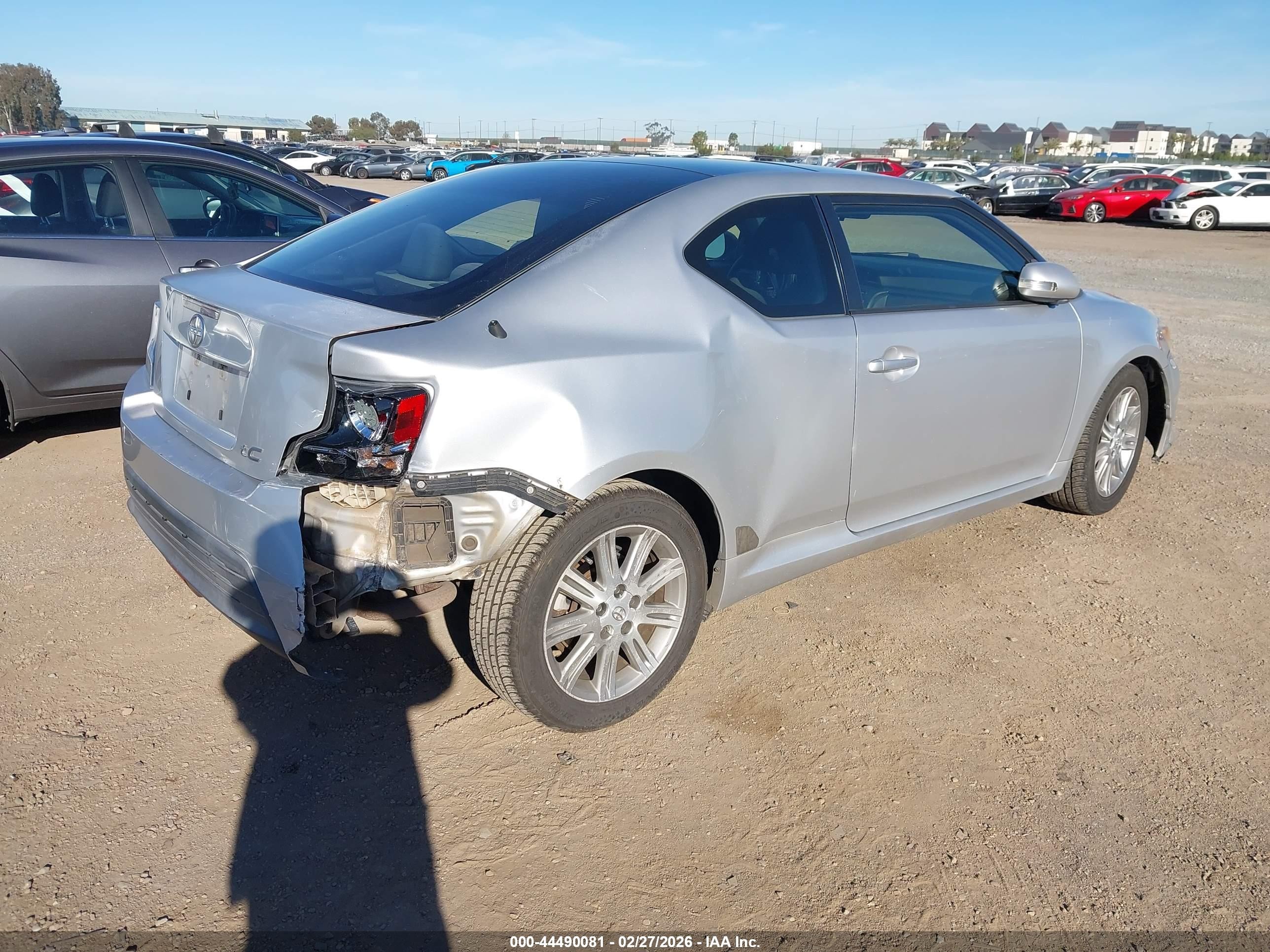2014 Scion tC VIN JTKJF5C74E3086453 IAAI salvage auction — Rear End, Salvage (California), sold $1,550 on 2026-09-14 (photo 4)