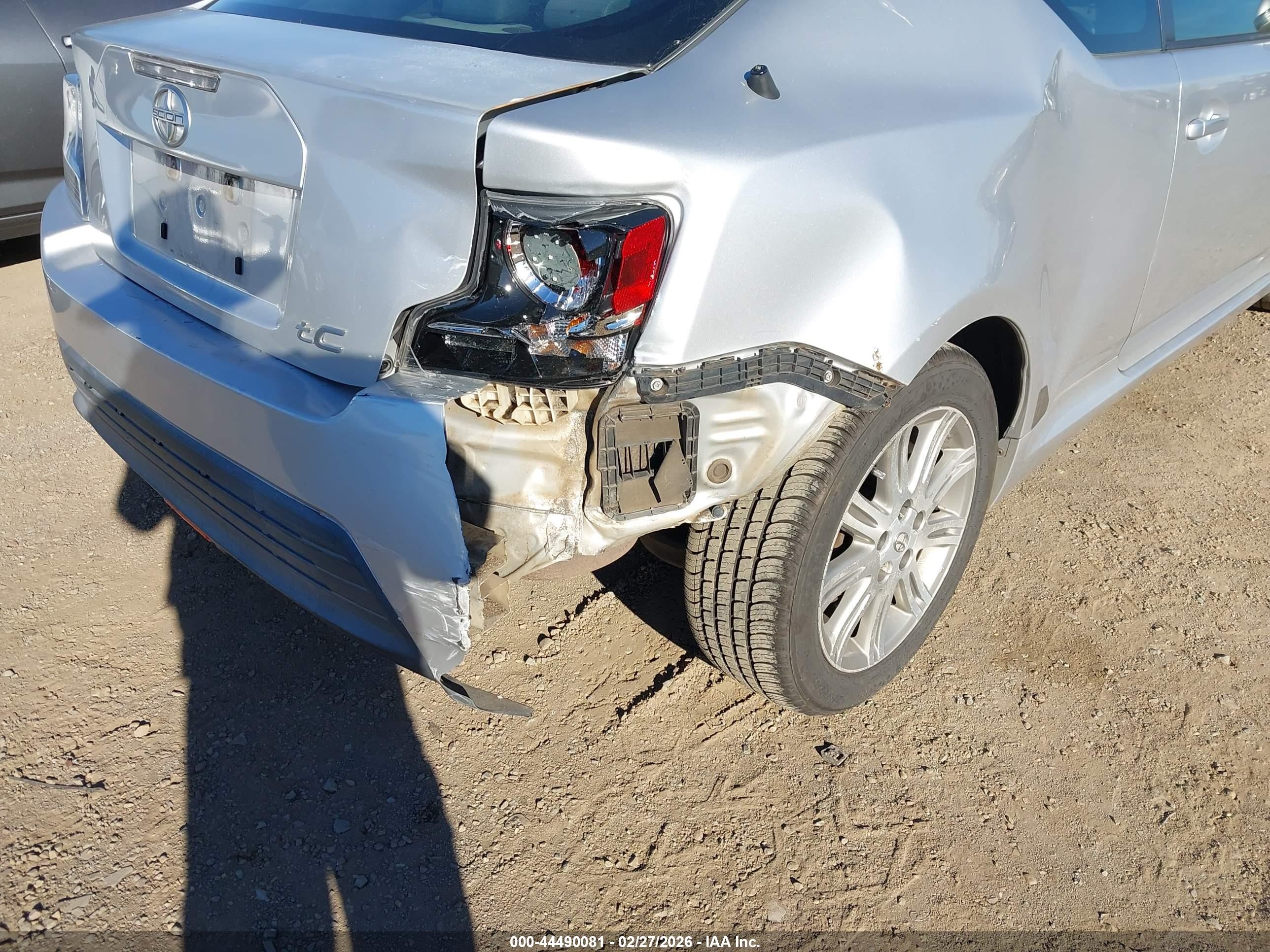 2014 Scion tC VIN JTKJF5C74E3086453 IAAI salvage auction — Rear End, Salvage (California), sold $1,550 on 2026-09-14 (photo 6)