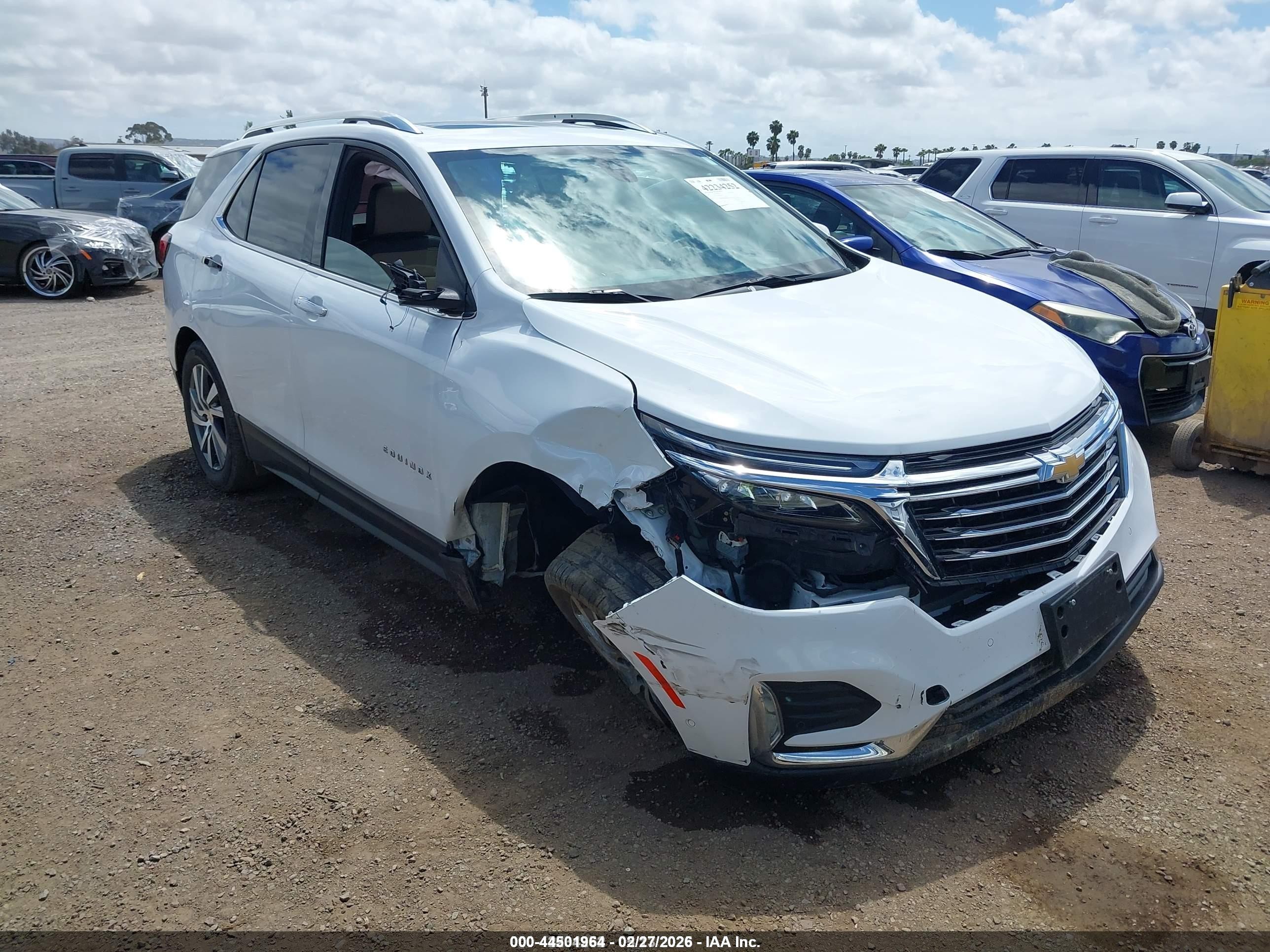 2022 Chevrolet Equinox VIN 3GNAXXEV9NS195892 — IAAI salvage auction photo