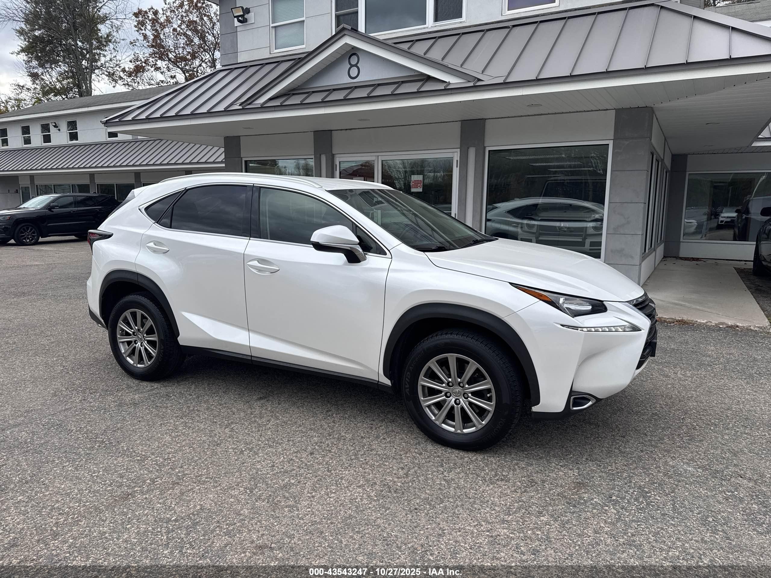 2015 Lexus NX VIN JTJYARBZ5F2021629 IAAI salvage auction — Normal Wear, Clear (Illinois), sold $9,750 on 2025-12-24 (photo 1)