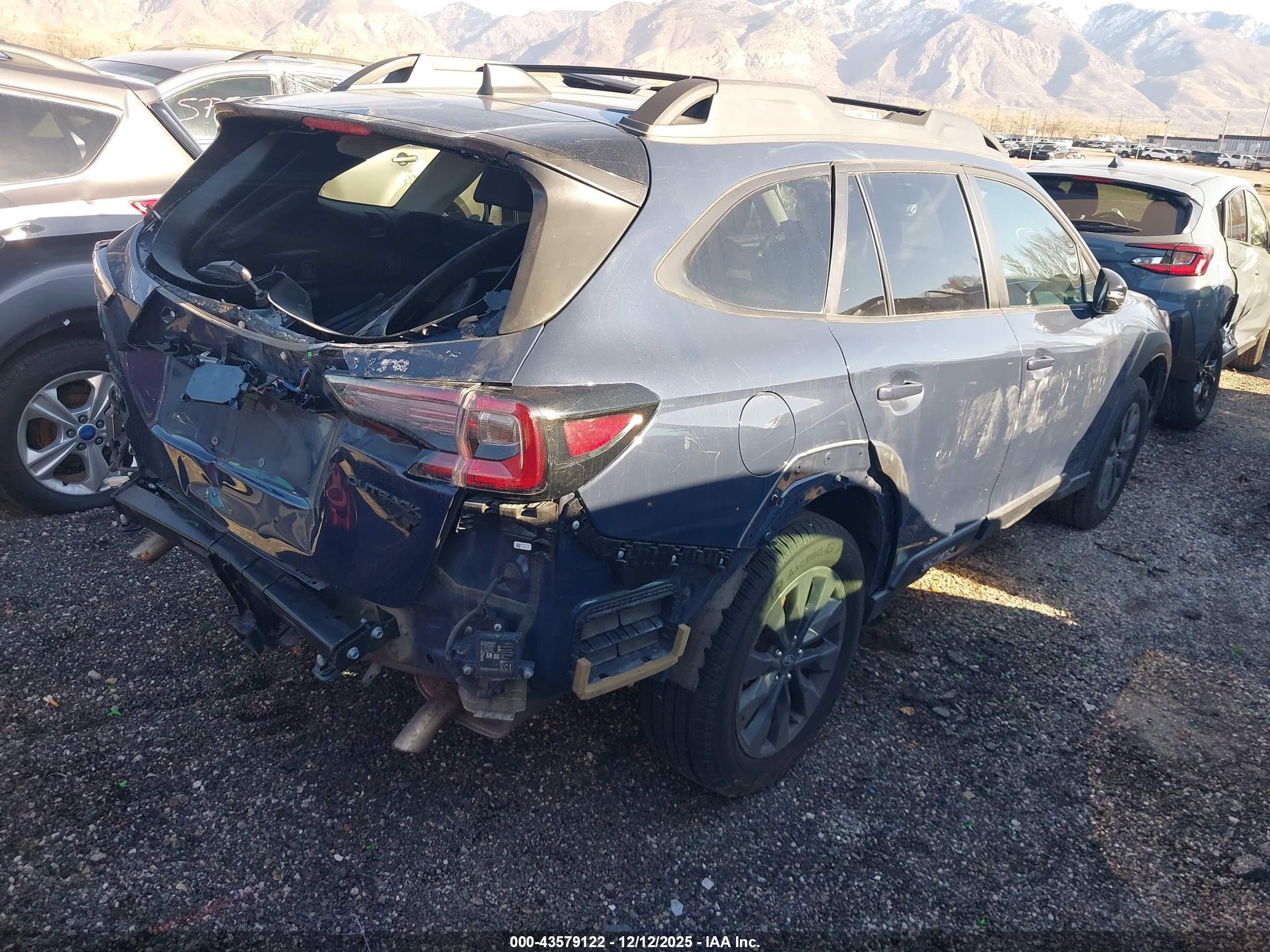 2024 Subaru Outback VIN 4S4BTGLD9R3224415 IAAI salvage auction — Rear End, Salvage (Utah), sold $6,700 on 2026-07-03 (photo 4)