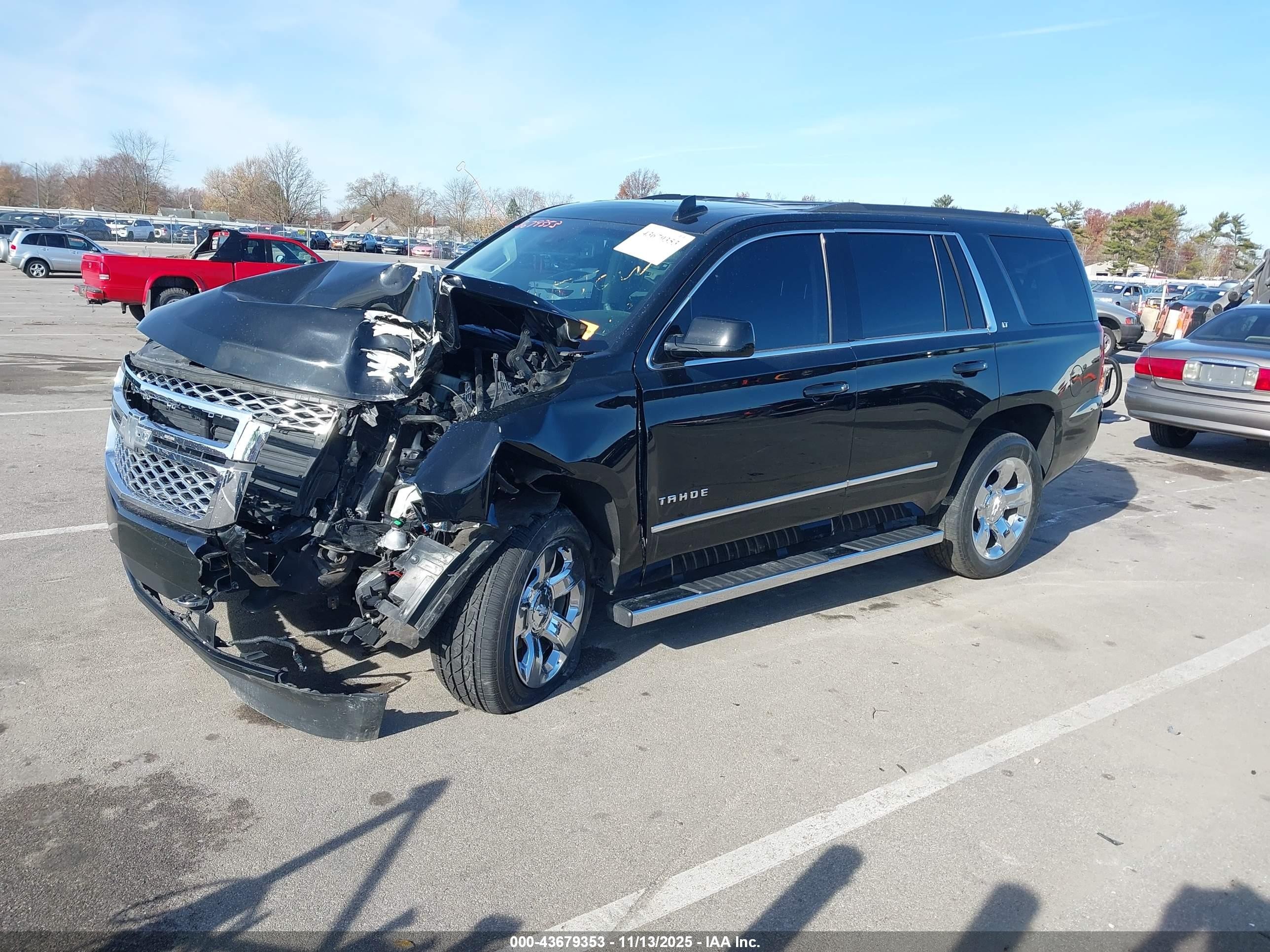 2019 Chevrolet Tahoe VIN 1GNSKBKC3KR222222 IAAI salvage auction — Front End, Salvage (Indiana), sold $4,150 on 2026-07-12 (photo 2)
