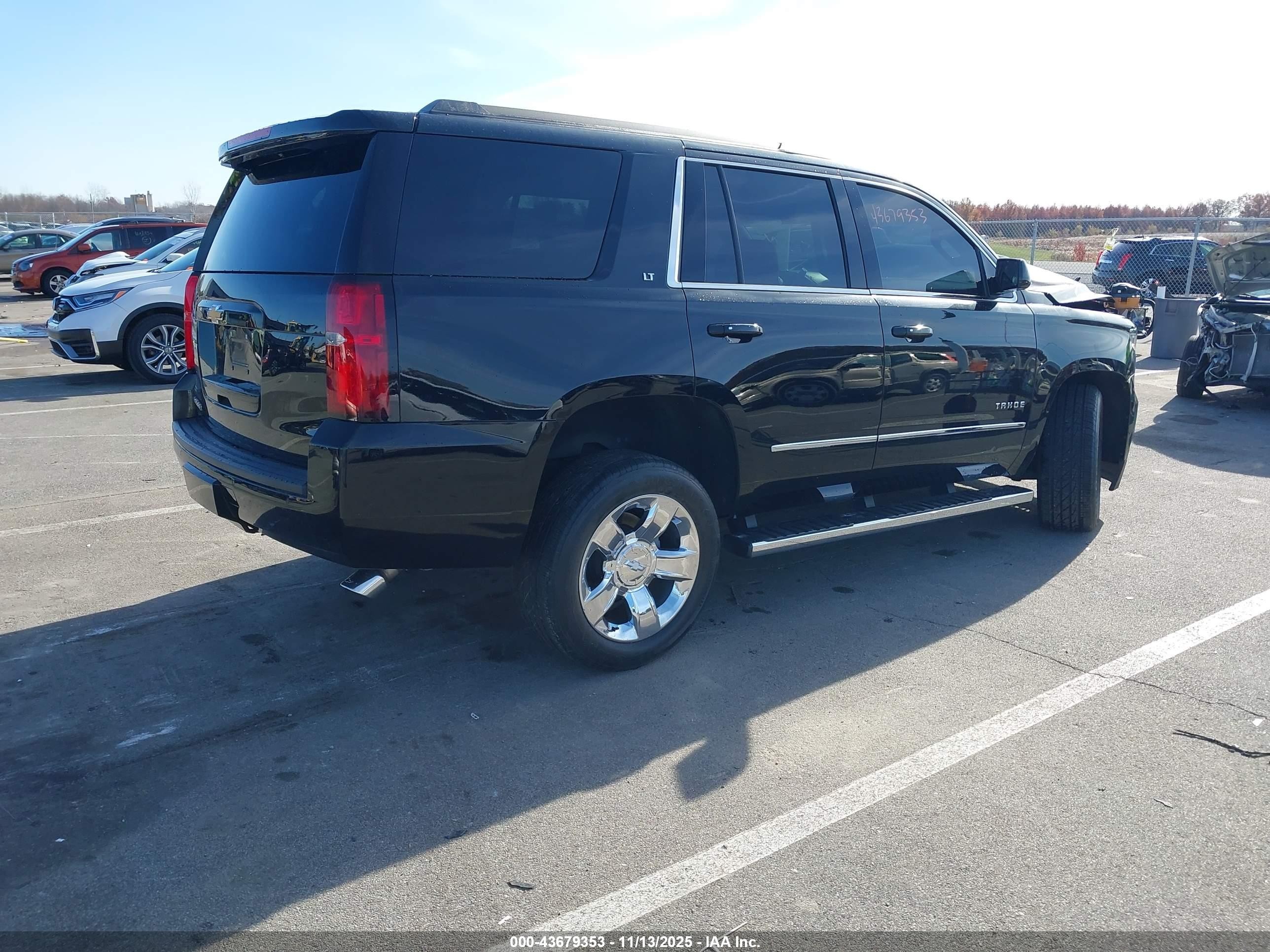 2019 Chevrolet Tahoe VIN 1GNSKBKC3KR222222 IAAI salvage auction — Front End, Salvage (Indiana), sold $4,150 on 2026-07-12 (photo 4)
