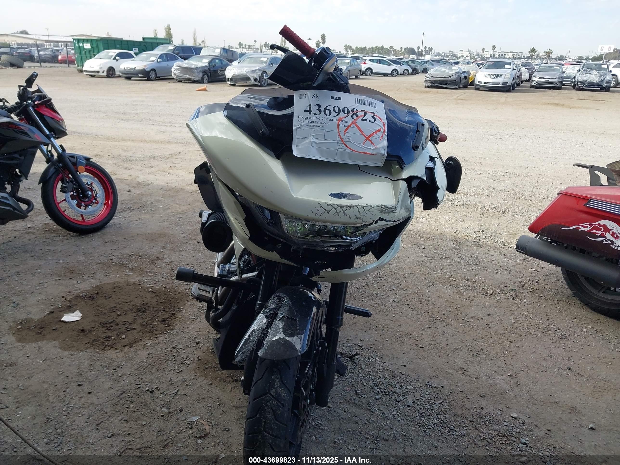 2024 Harley-davidson Fltrxstse VIN 1HD1TL827RB950763 IAAI salvage auction — Front End, Salvage (California), sold $9,850 on 2026-09-02 (photo 5)
