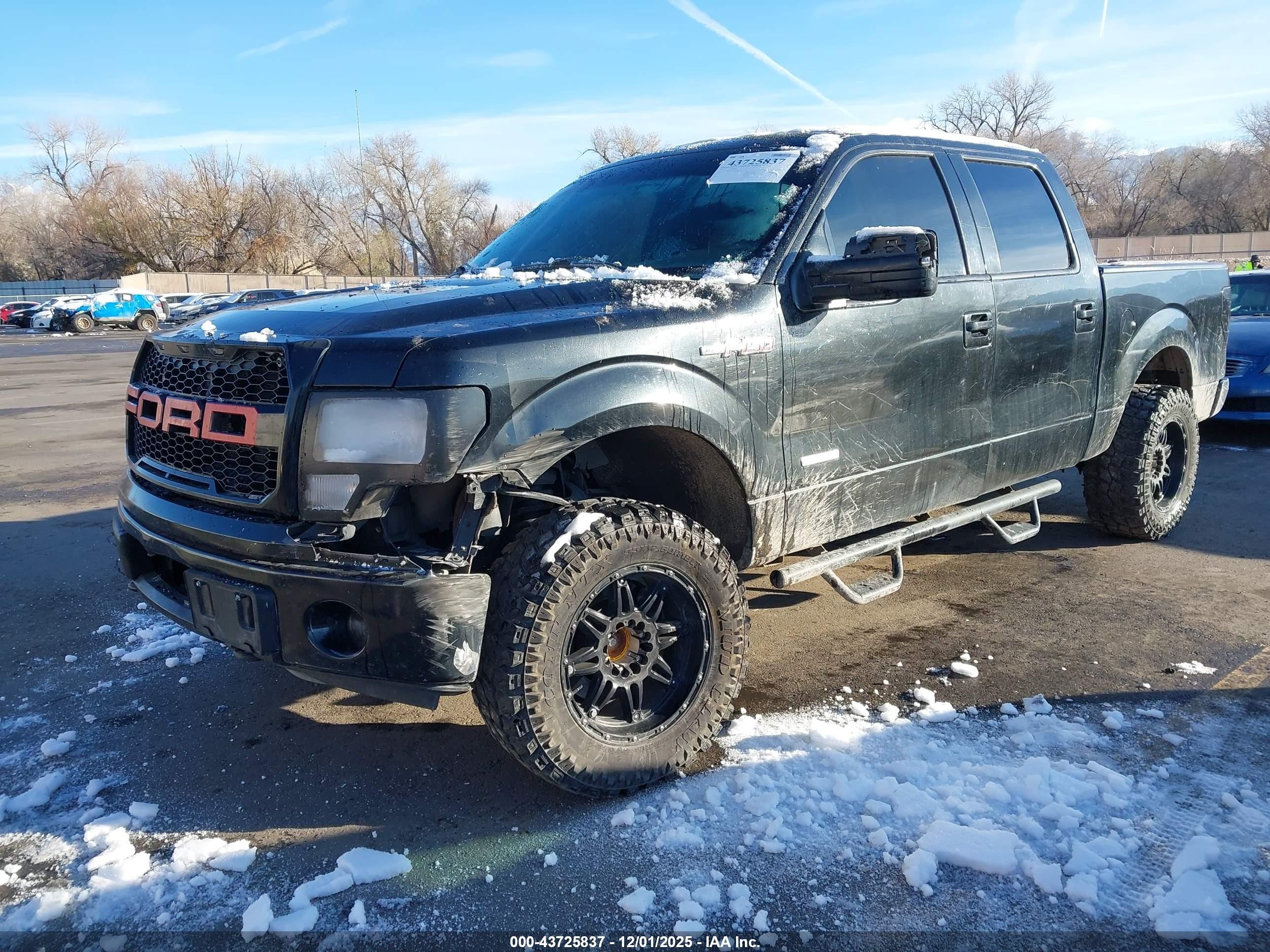 2013 Ford F-150 VIN 1FTFW1ET9DKD10367 IAAI salvage auction — Front & Rear, Salvage (Utah), sold $7,200 on 2023-08-29 (photo 2)