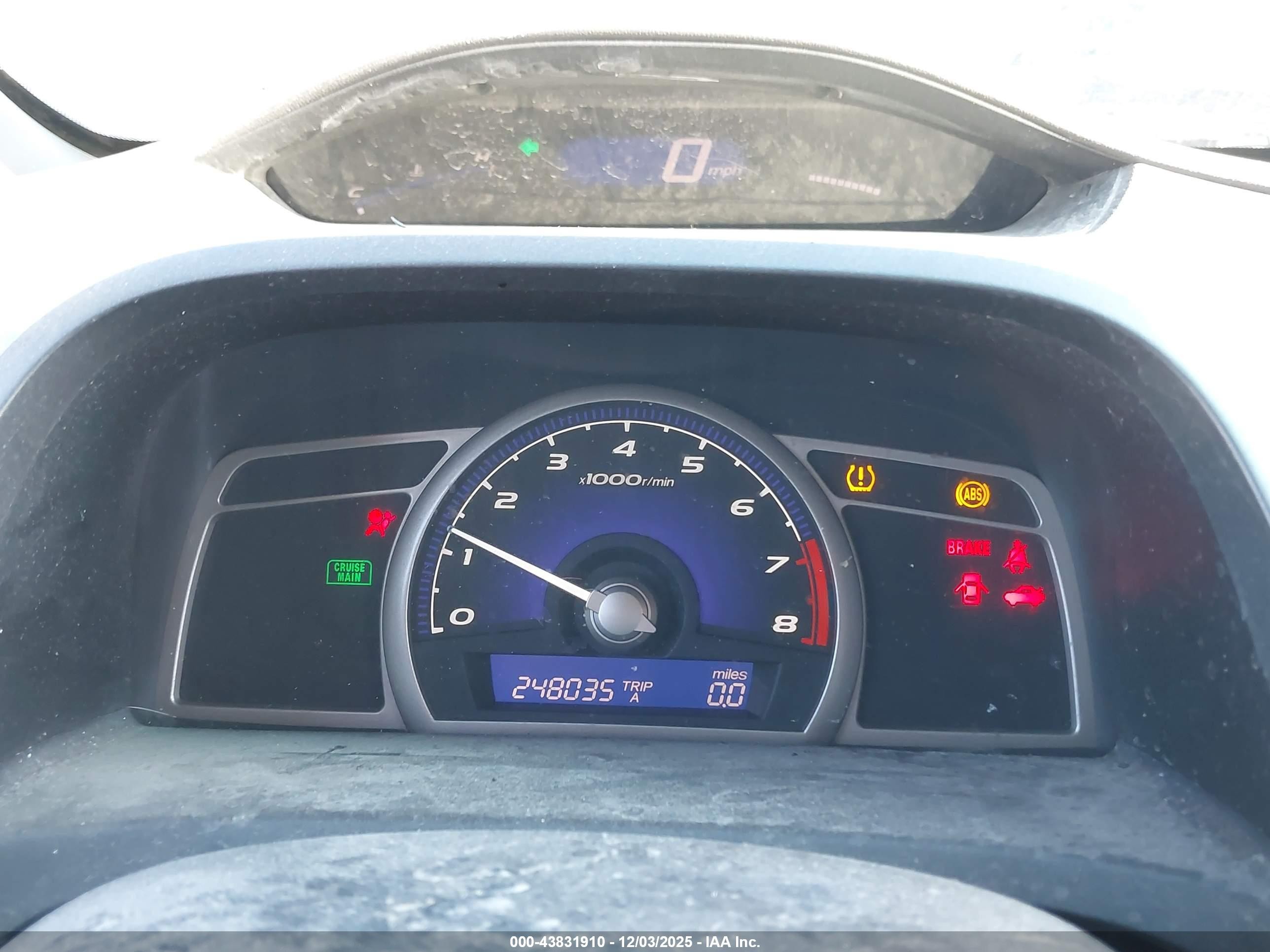 2008 Honda Civic VIN 1HGFA15578L063674 IAAI salvage auction — Rear End, Salvage (Idaho), sold $275 on 2026-07-09 (photo 7)