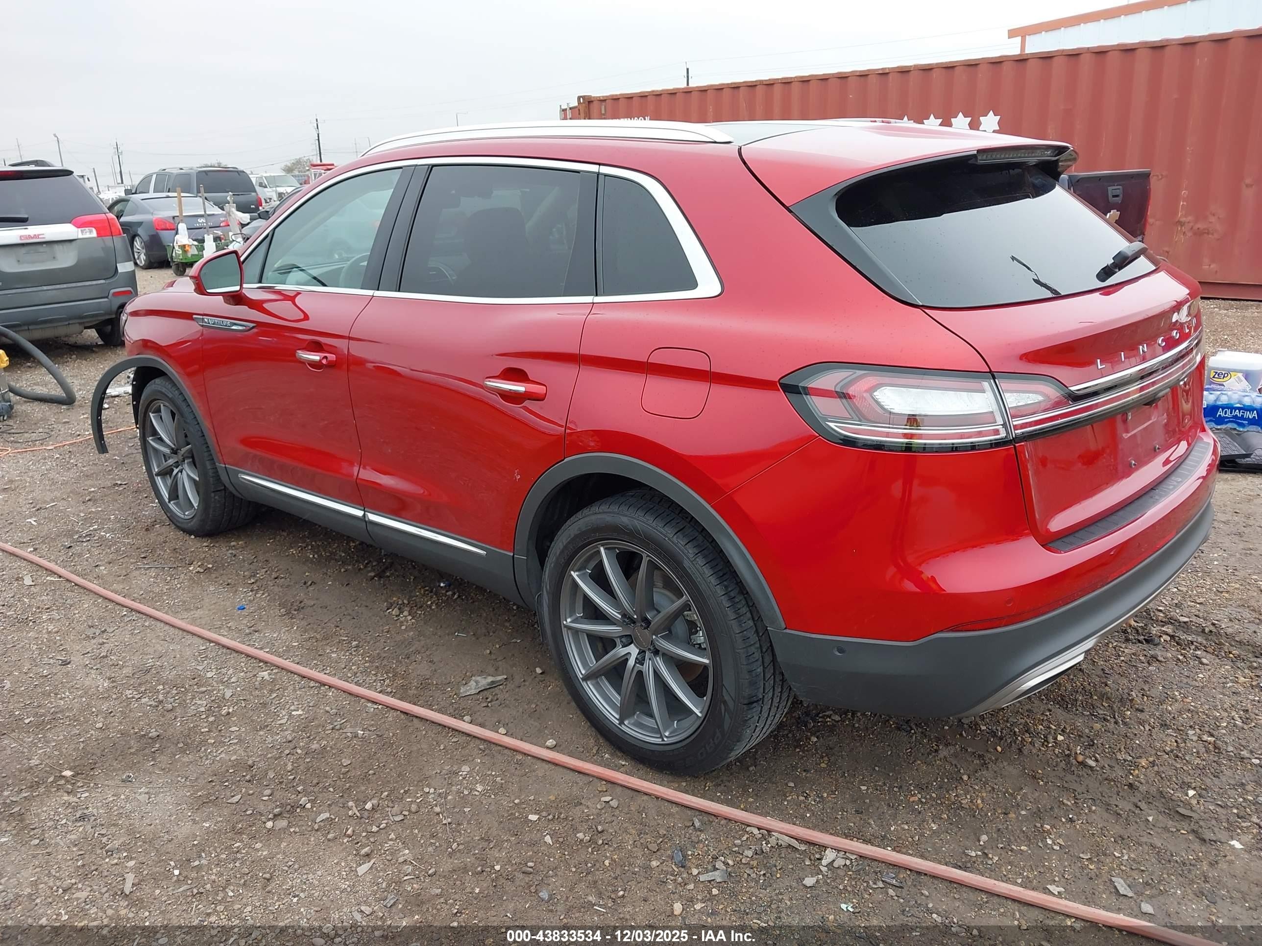 2020 Lincoln Nautilus VIN 2LMPJ6K95LBL04406 IAAI salvage auction — Front End, Original (Texas), sold $8,350 on 2026-01-31 (photo 3)