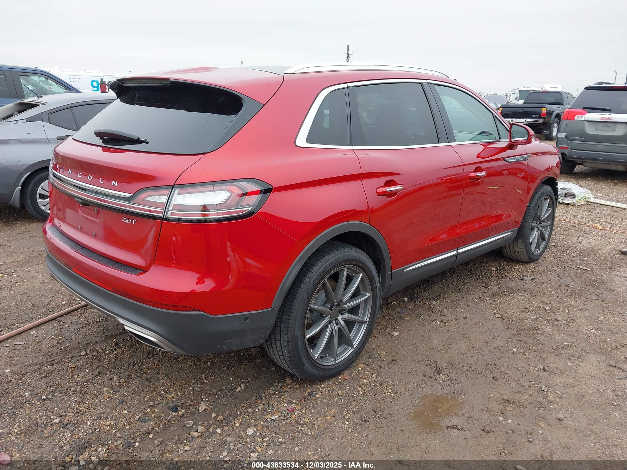 2020 Lincoln Nautilus VIN 2LMPJ6K95LBL04406 IAAI salvage auction — Front End, Original (Texas), sold $8,350 on 2026-01-31 (photo 4)