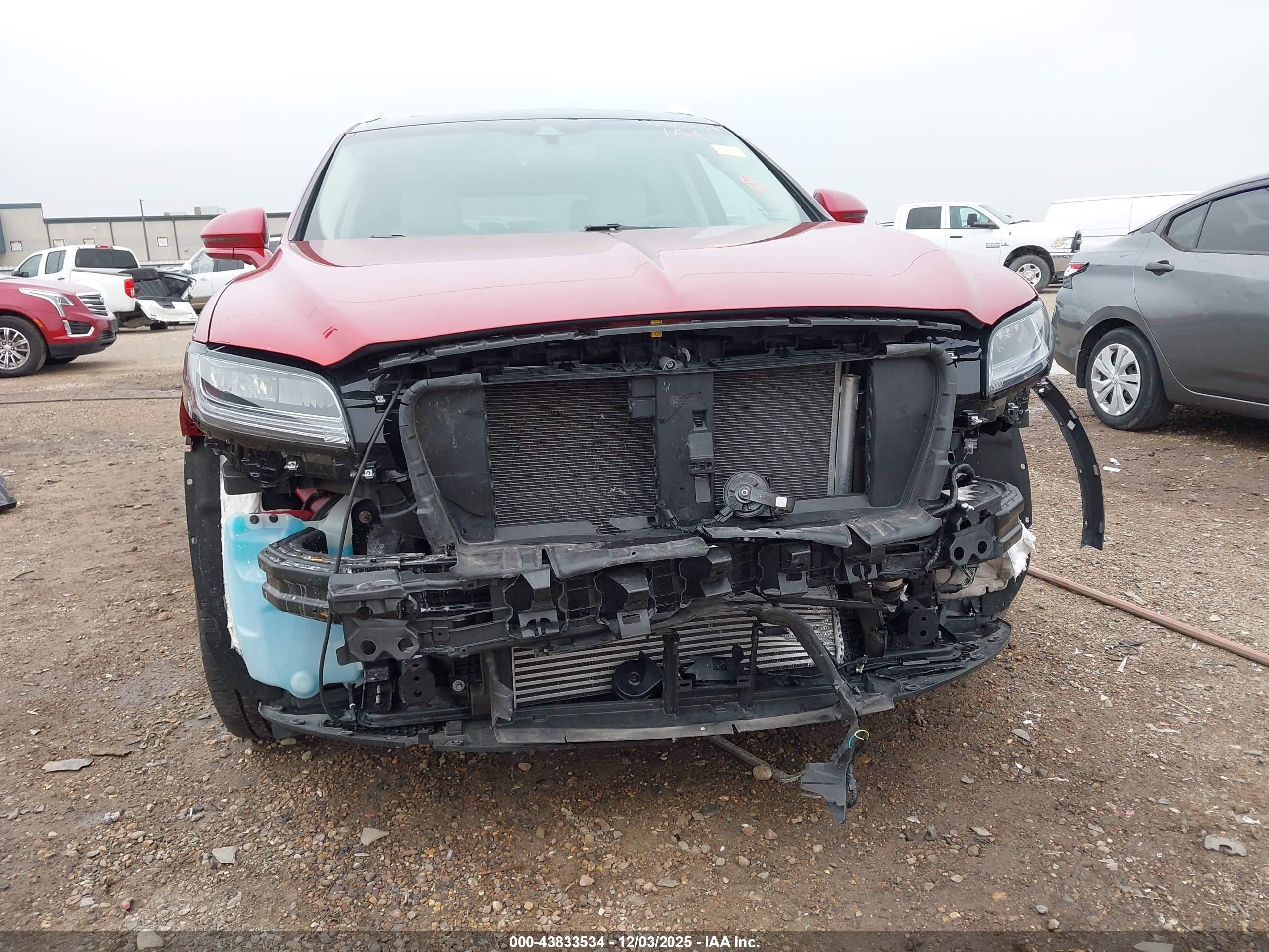 2020 Lincoln Nautilus VIN 2LMPJ6K95LBL04406 IAAI salvage auction — Front End, Original (Texas), sold $8,350 on 2026-01-31 (photo 6)