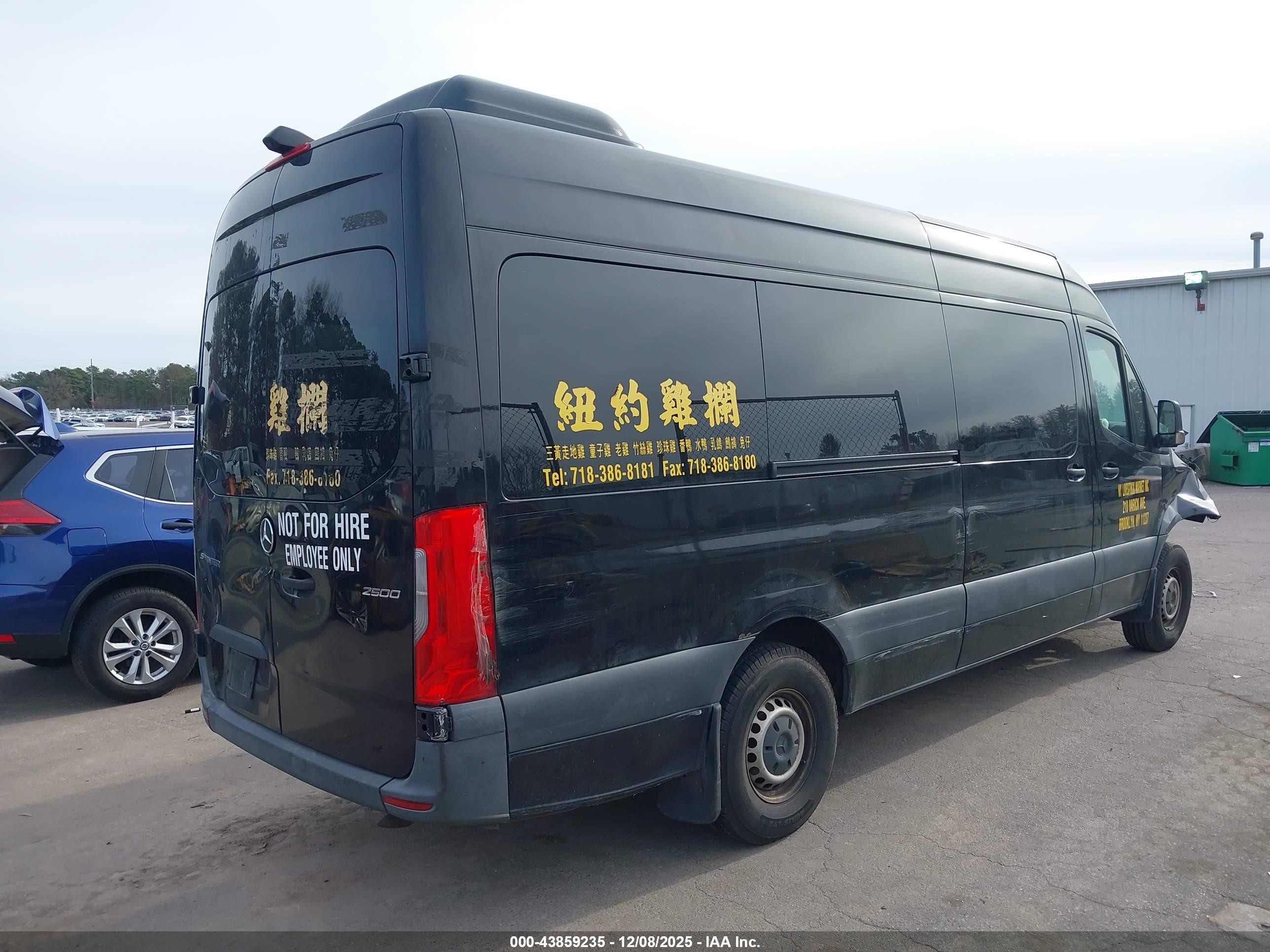 2019 Mercedes-benz Sprinter VIN WDZPF1ED7KT010864 IAAI salvage auction — Front End, Mv-907A (New York), sold $9,300 on 2026-09-26 (photo 4)