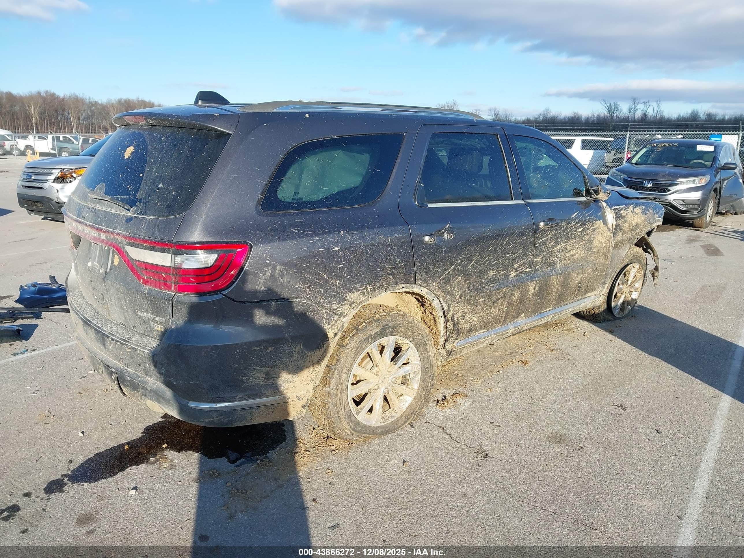 2015 Dodge Durango VIN 1C4RDHDG2FC200628 IAAI salvage auction — Front End, Salvage (Indiana), sold $325 on 2026-09-03 (photo 4)