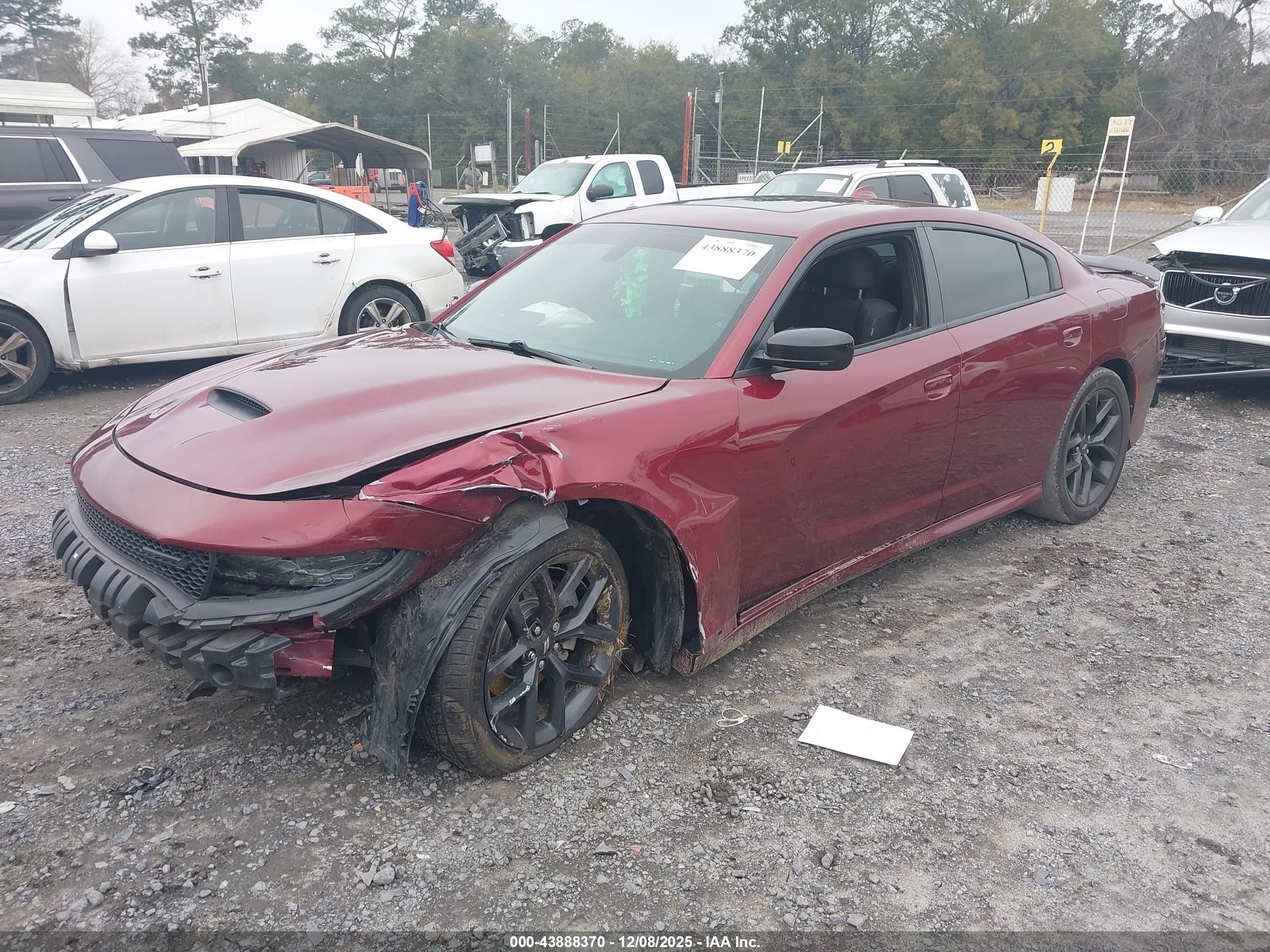 2021 Dodge Charger VIN 2C3CDXHG5MH613085 IAAI salvage auction — Front End, Salvage (South Carolina), sold $2,650 on 2026-07-07 (photo 2)