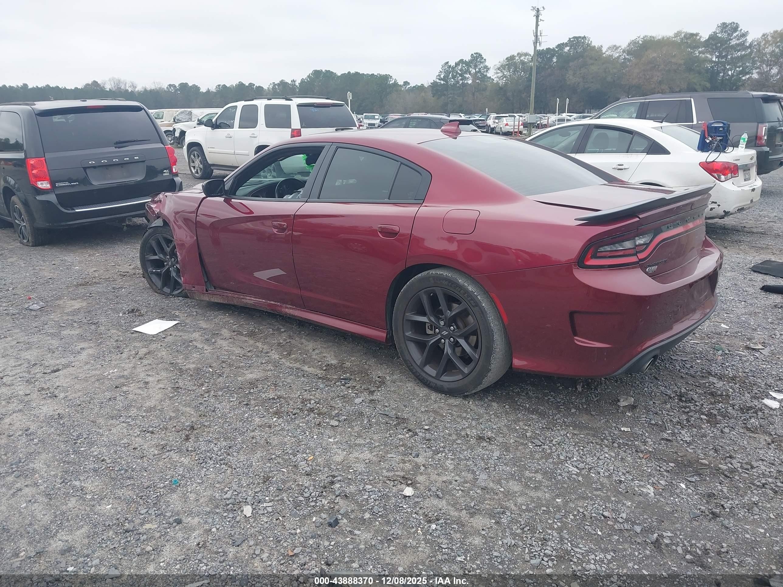 2021 Dodge Charger VIN 2C3CDXHG5MH613085 IAAI salvage auction — Front End, Salvage (South Carolina), sold $2,650 on 2026-07-07 (photo 3)