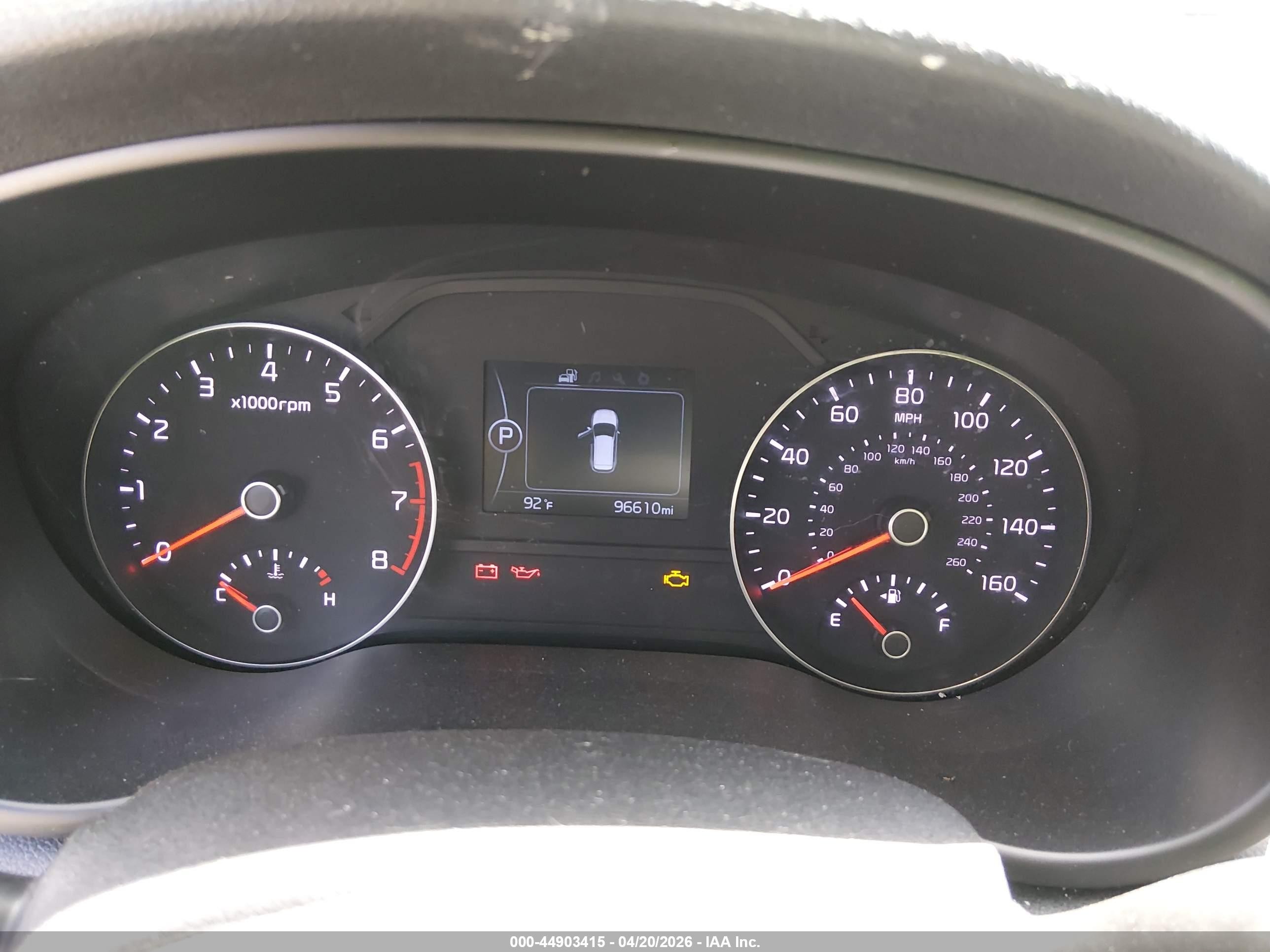 2018 Kia Sportage VIN KNDPN3AC8J7354447 IAAI salvage auction — Front End, Salvage (California), sold $2,900 on 2026-09-08 (photo 7)