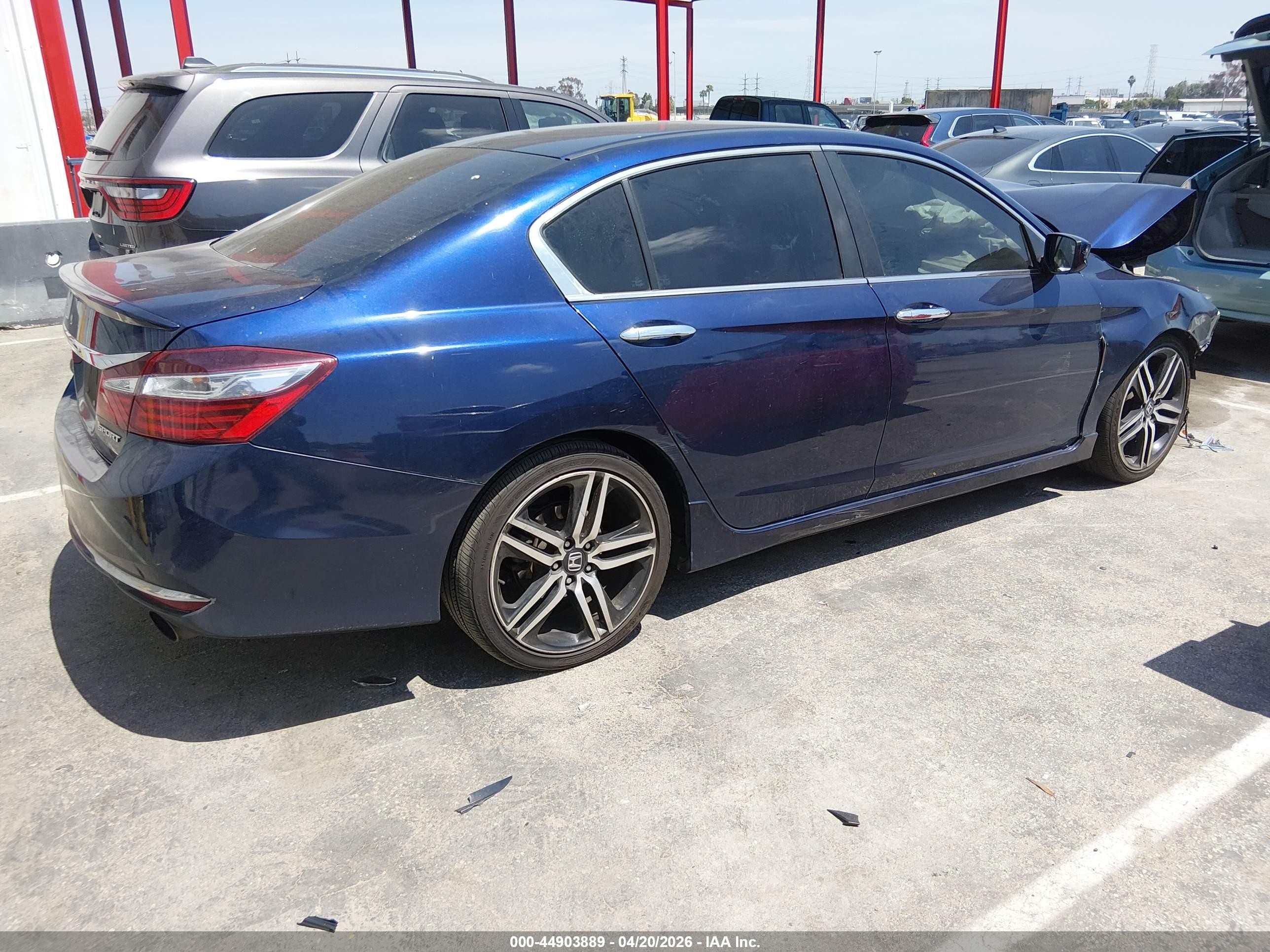 2017 Honda Accord VIN 1HGCR2F54HA137337 IAAI salvage auction — Front End, Salvage (California), sold $2,050 on 2026-07-09 (photo 4)