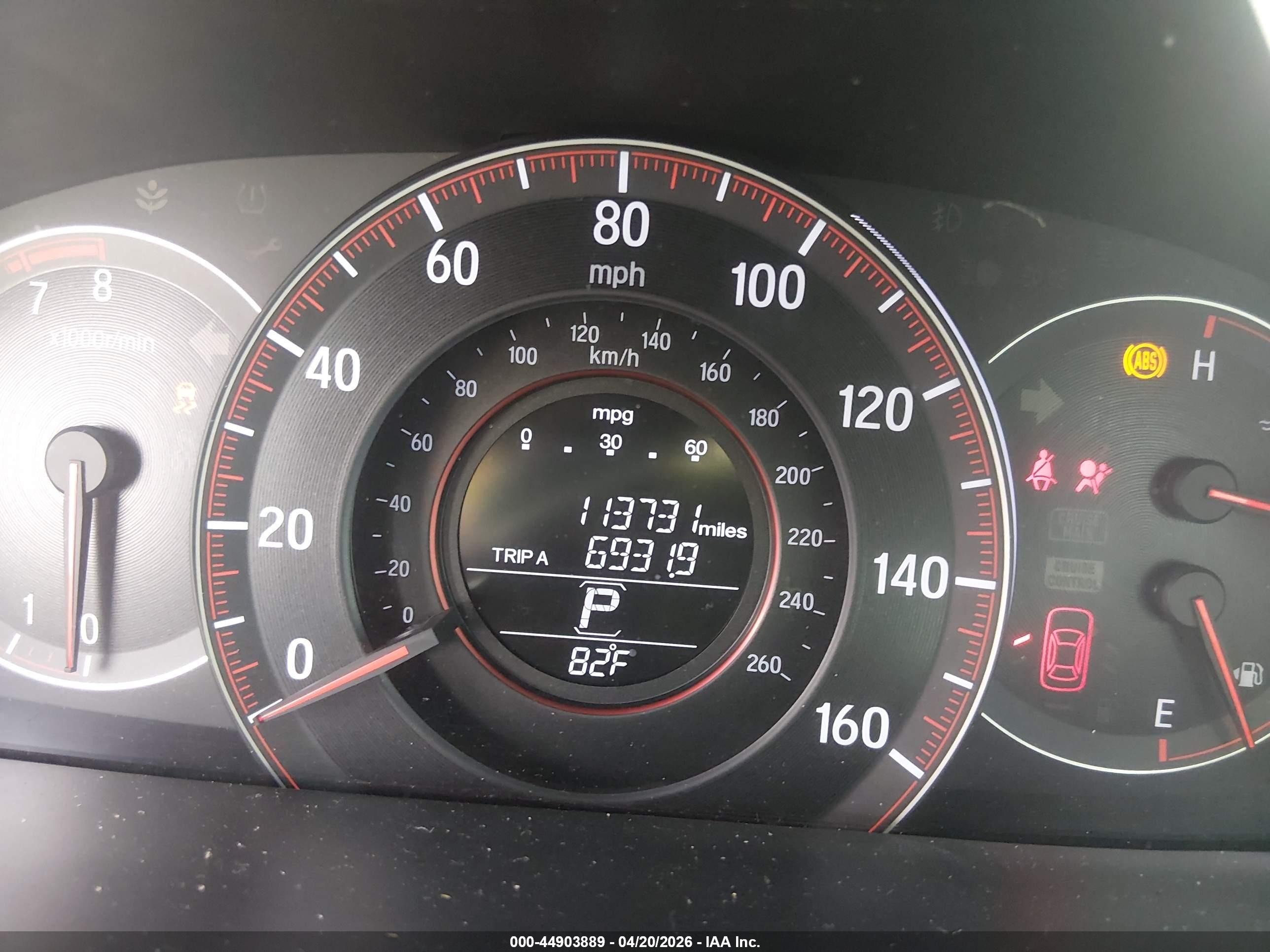 2017 Honda Accord VIN 1HGCR2F54HA137337 IAAI salvage auction — Front End, Salvage (California), sold $2,050 on 2026-07-09 (photo 7)