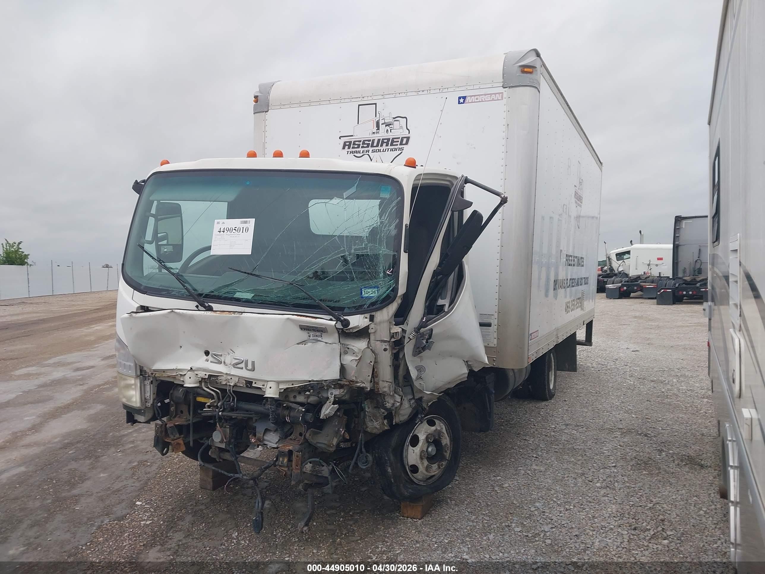 2015 Isuzu NPR VIN JALC4W164F7002260 IAAI salvage auction — Front End, Salvage (Texas), sold $1,050 on 2026-05-20 (photo 2)