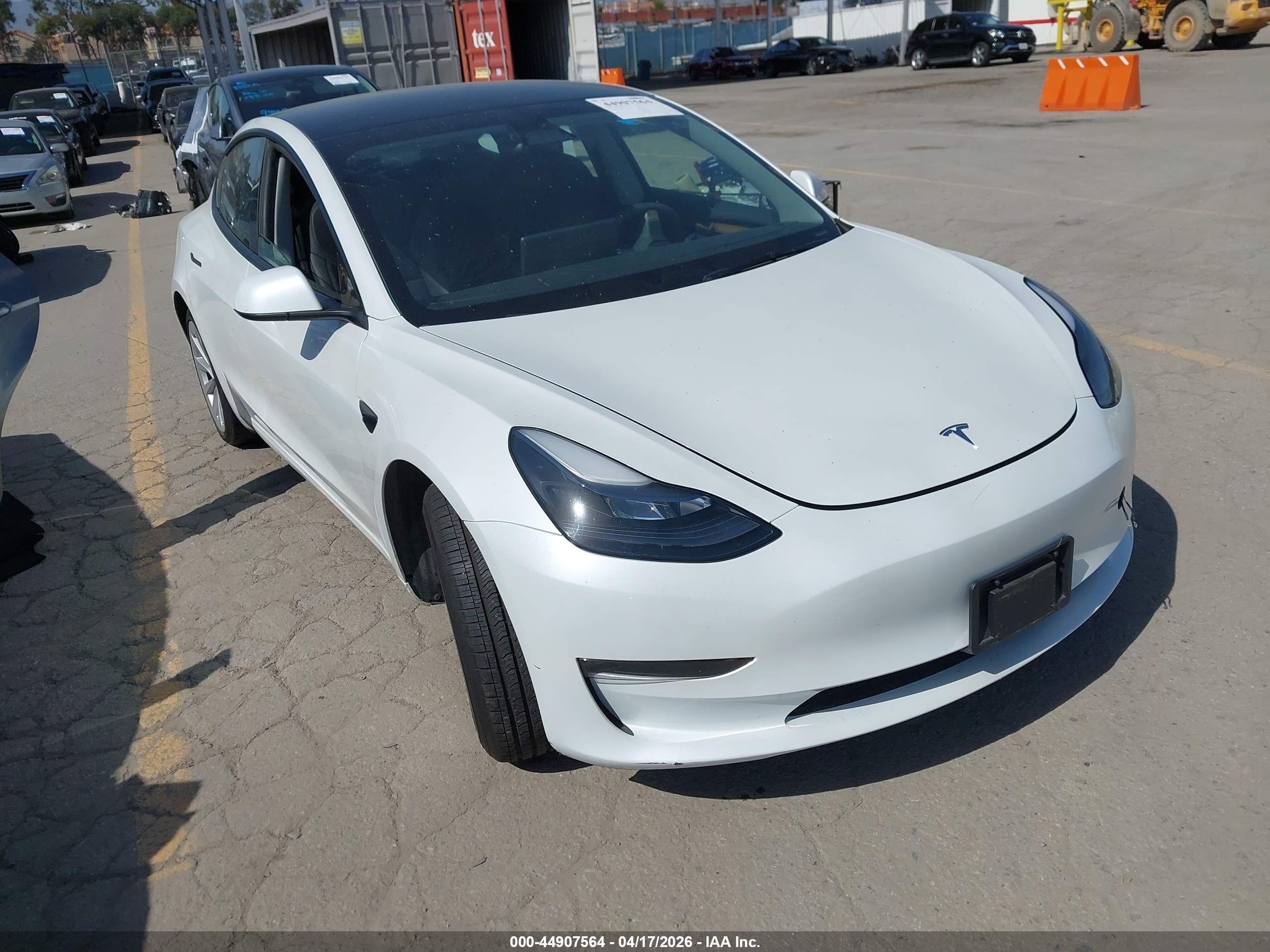 2023 Tesla Model 3 VIN 5YJ3E1EA6PF669391 IAAI salvage auction — Rear End, Salvage (California), sold $7,600 on 2026-09-11 (photo 1)