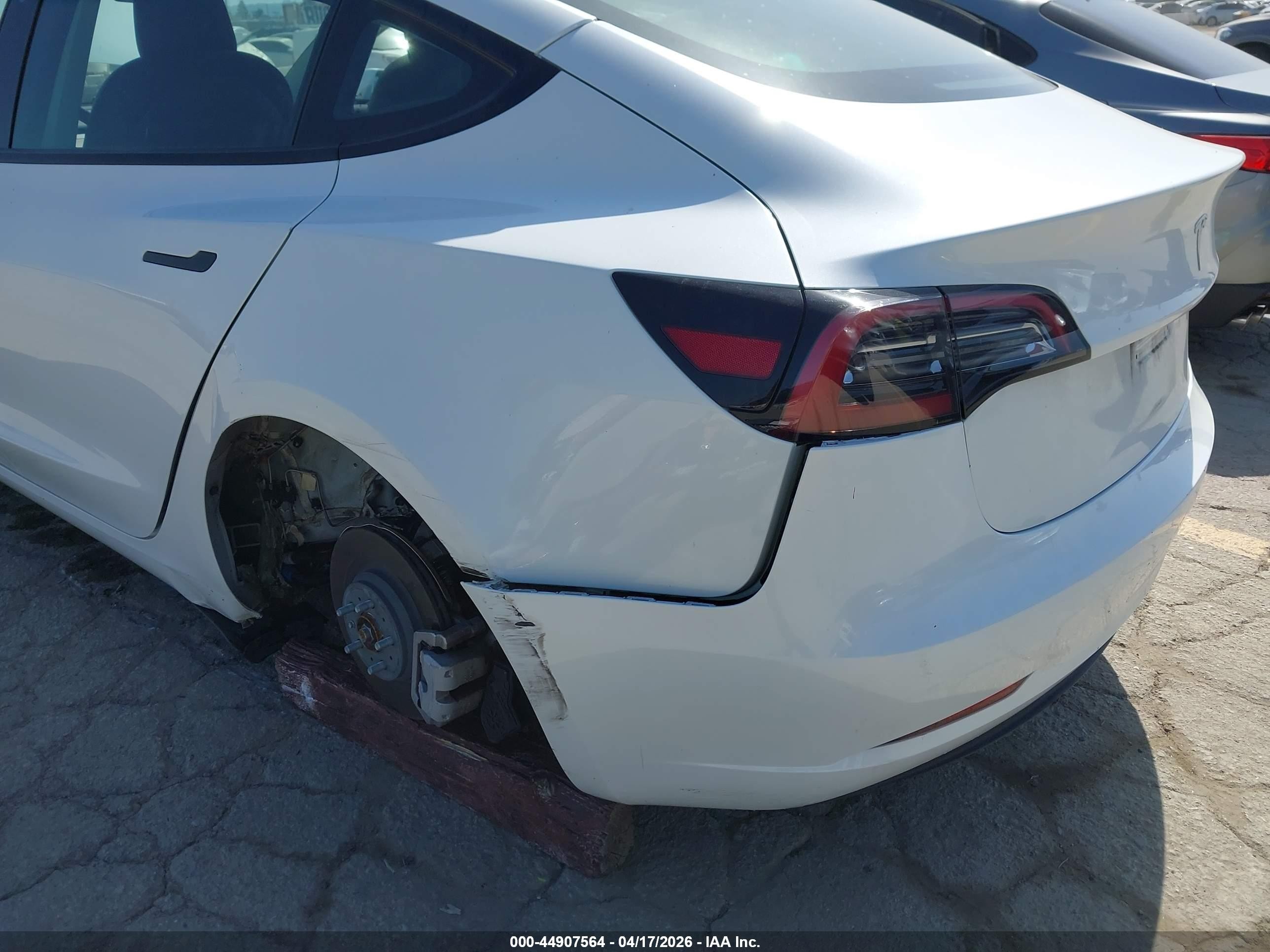 2023 Tesla Model 3 VIN 5YJ3E1EA6PF669391 IAAI salvage auction — Rear End, Salvage (California), sold $7,600 on 2026-09-11 (photo 6)