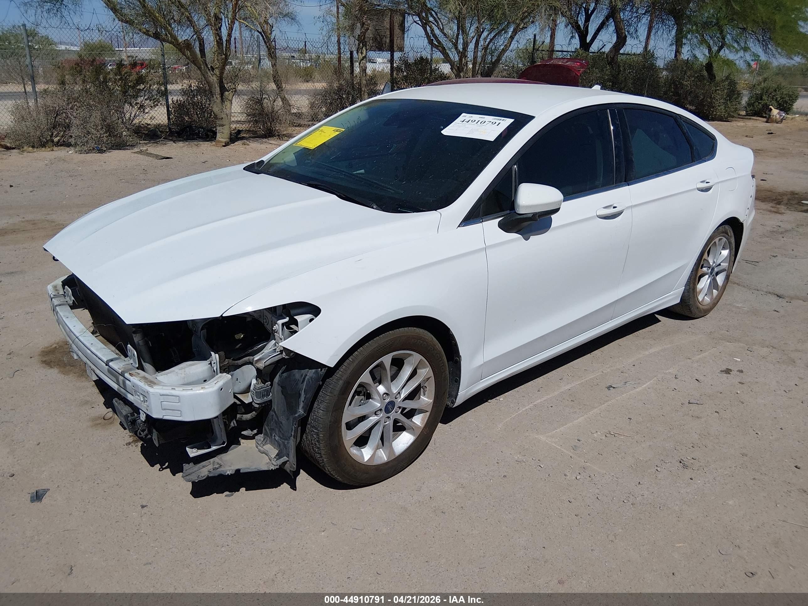 2020 Ford Fusion VIN 3FA6P0HD1LR257675 IAAI salvage auction — Front End, Salvage (Arizona), sold $1,900 on 2026-07-02 (photo 2)