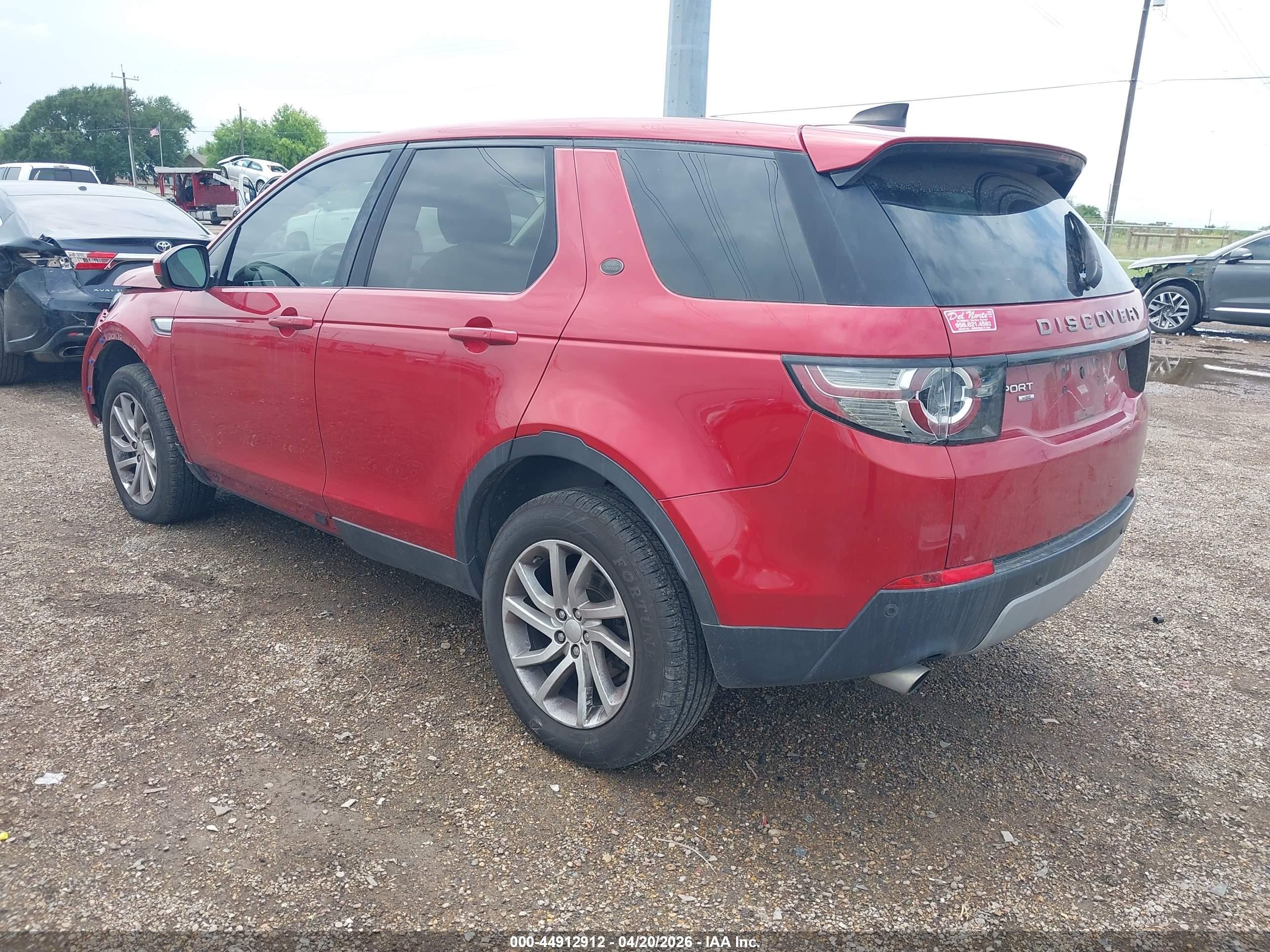 2019 Land Rover Discovery Sport VIN SALCR2FX7KH793815 IAAI salvage auction — Front End, Salvage (Texas), sold $1,125 on 2026-06-30 (photo 3)