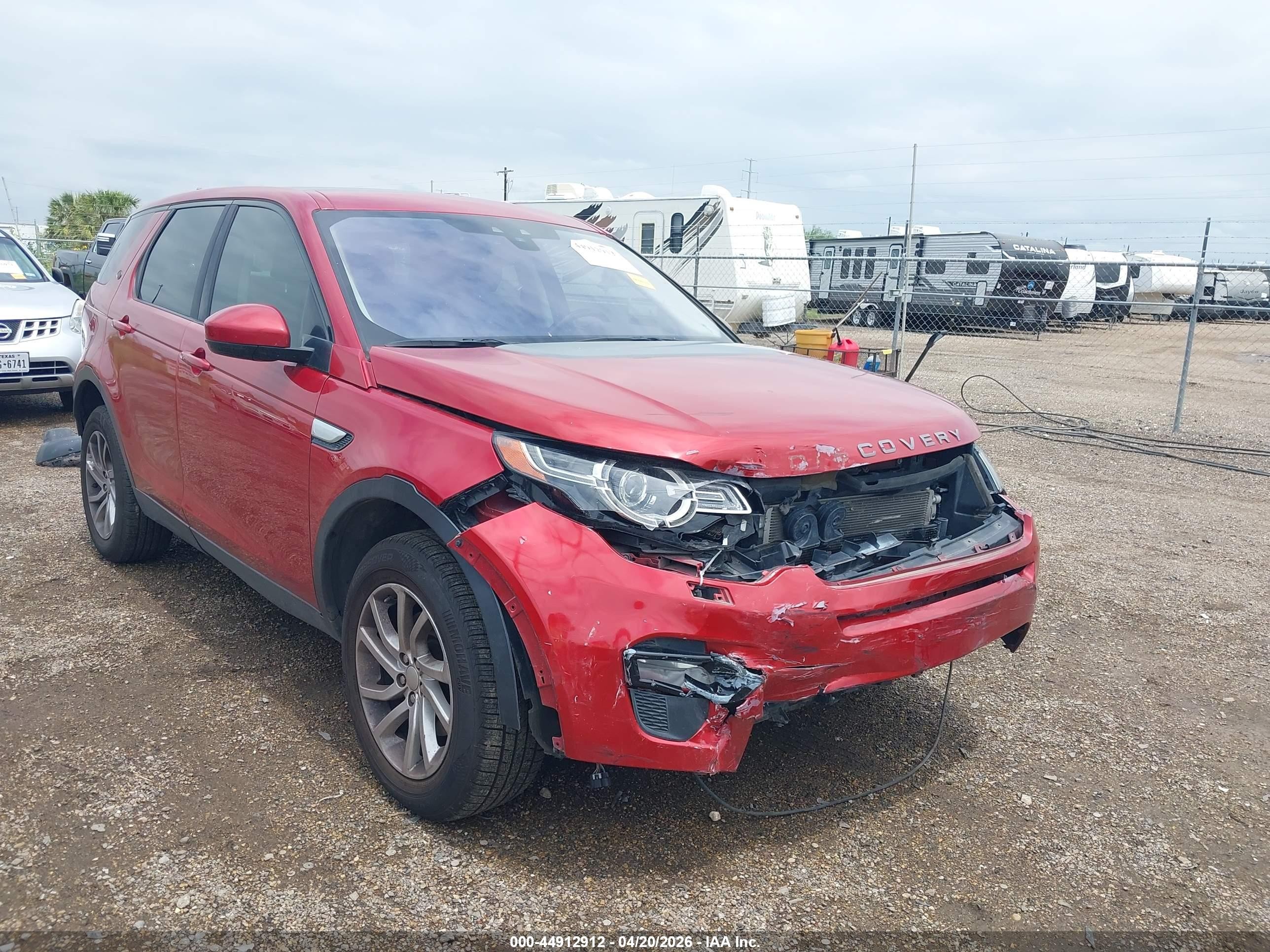 2019 Land Rover Discovery Sport VIN SALCR2FX7KH793815 IAAI salvage auction — Front End, Salvage (Texas), sold $1,125 on 2026-06-30 (photo 6)
