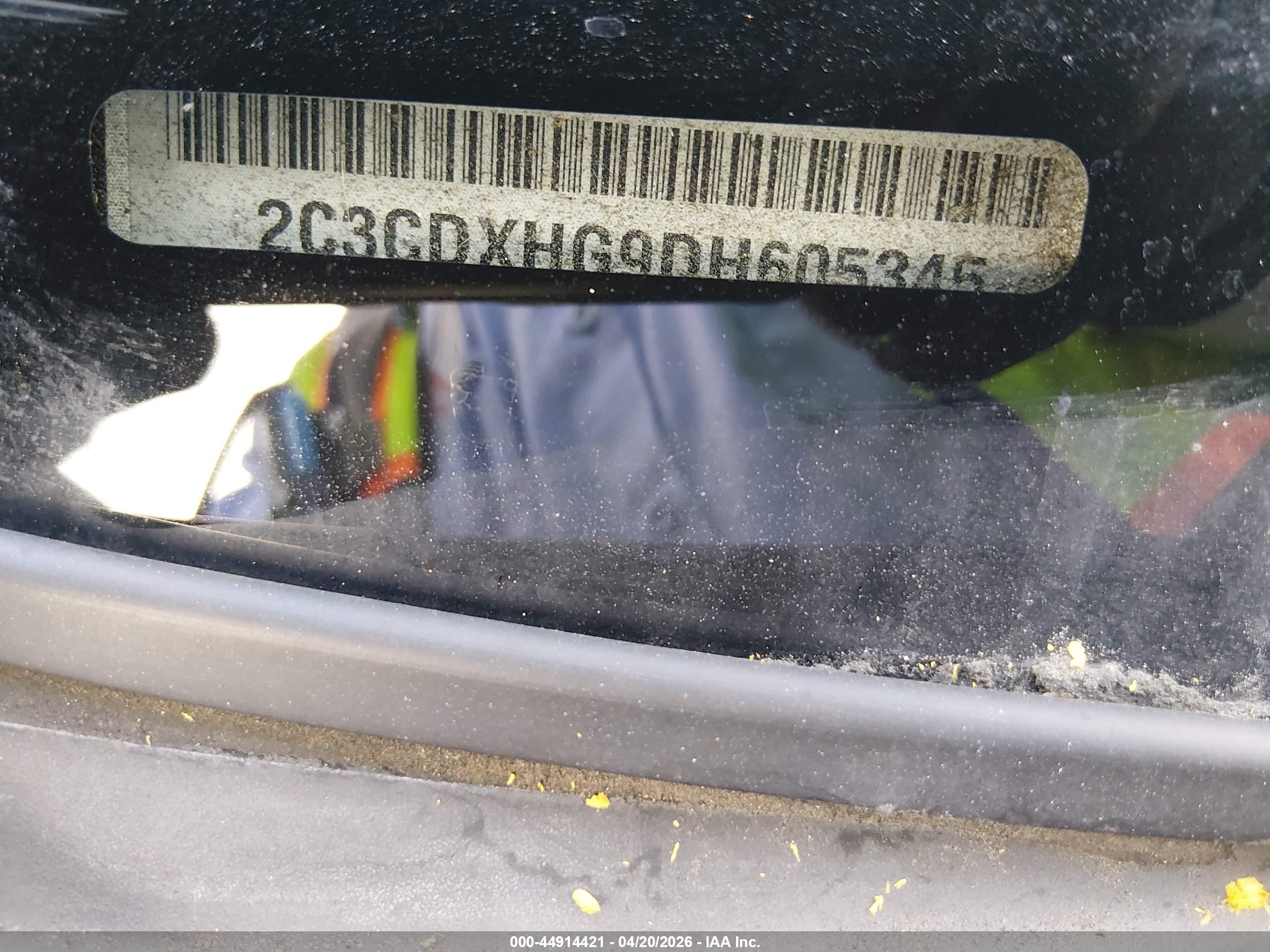 2013 Dodge Charger VIN 2C3CDXHG9DH605345 IAAI salvage auction — Normal Wear, Salvage (Texas), sold $450 on 2026-07-09 (photo 9)