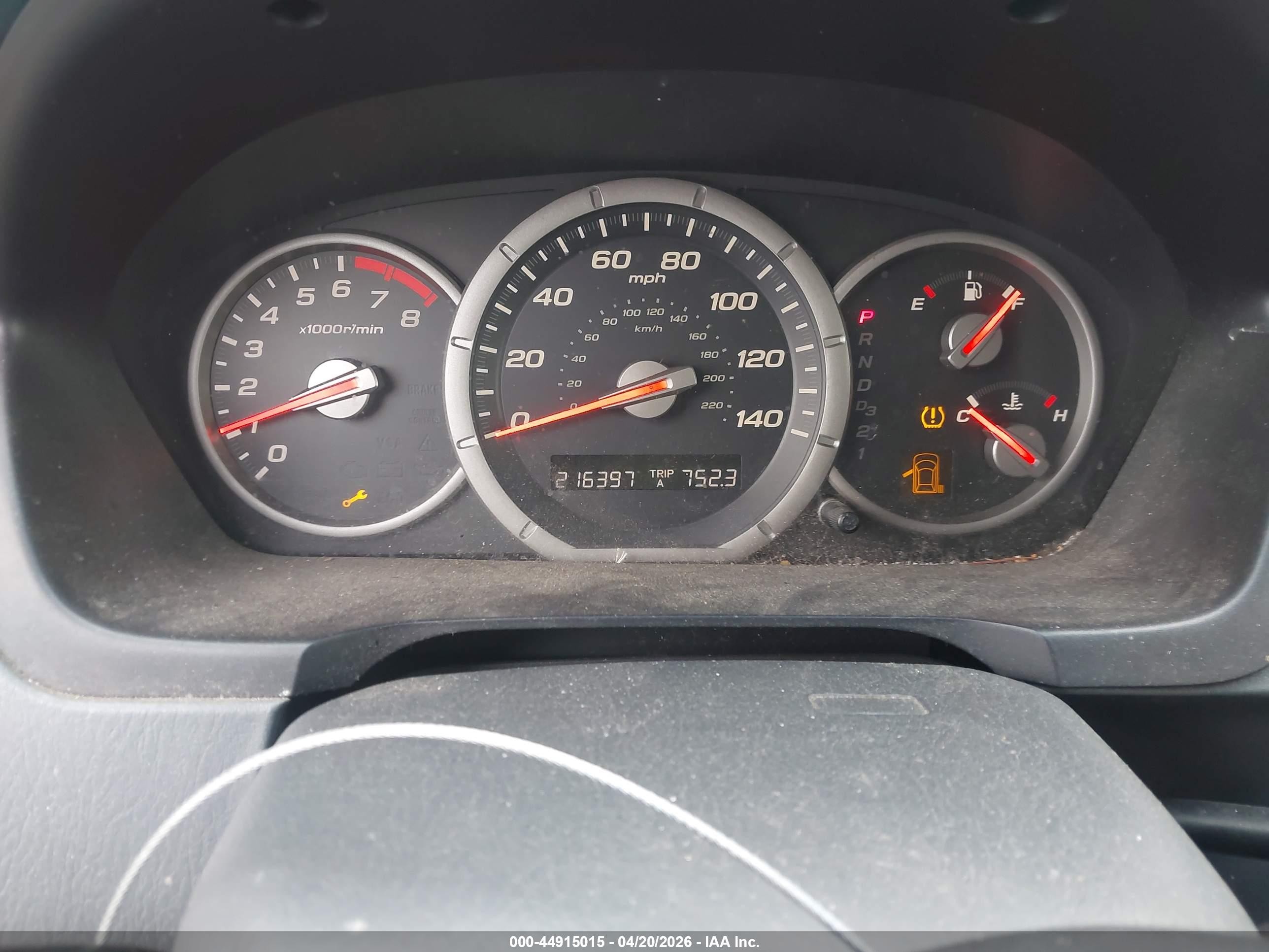 2008 Honda Pilot VIN 5FNYF28508B003104 IAAI salvage auction — Normal Wear, App For Dup Clear (California), sold $400 on 2026-07-09 (photo 7)