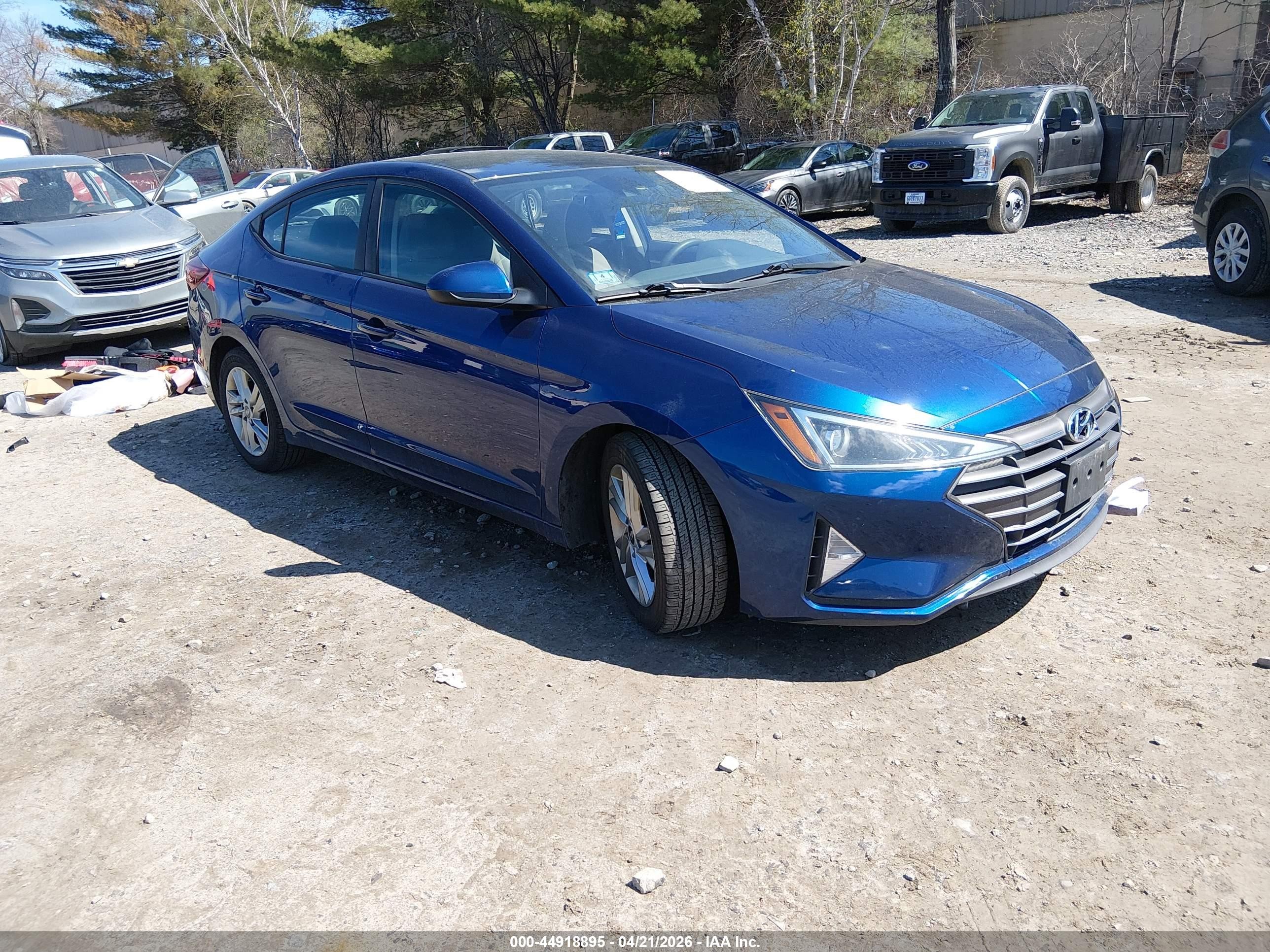 2020 Hyundai Elantra VIN 5NPD84LF4LH572634 IAAI salvage auction — Side, Salvage (Massachusetts), sold $1,050 on 2026-09-09 (photo 1)