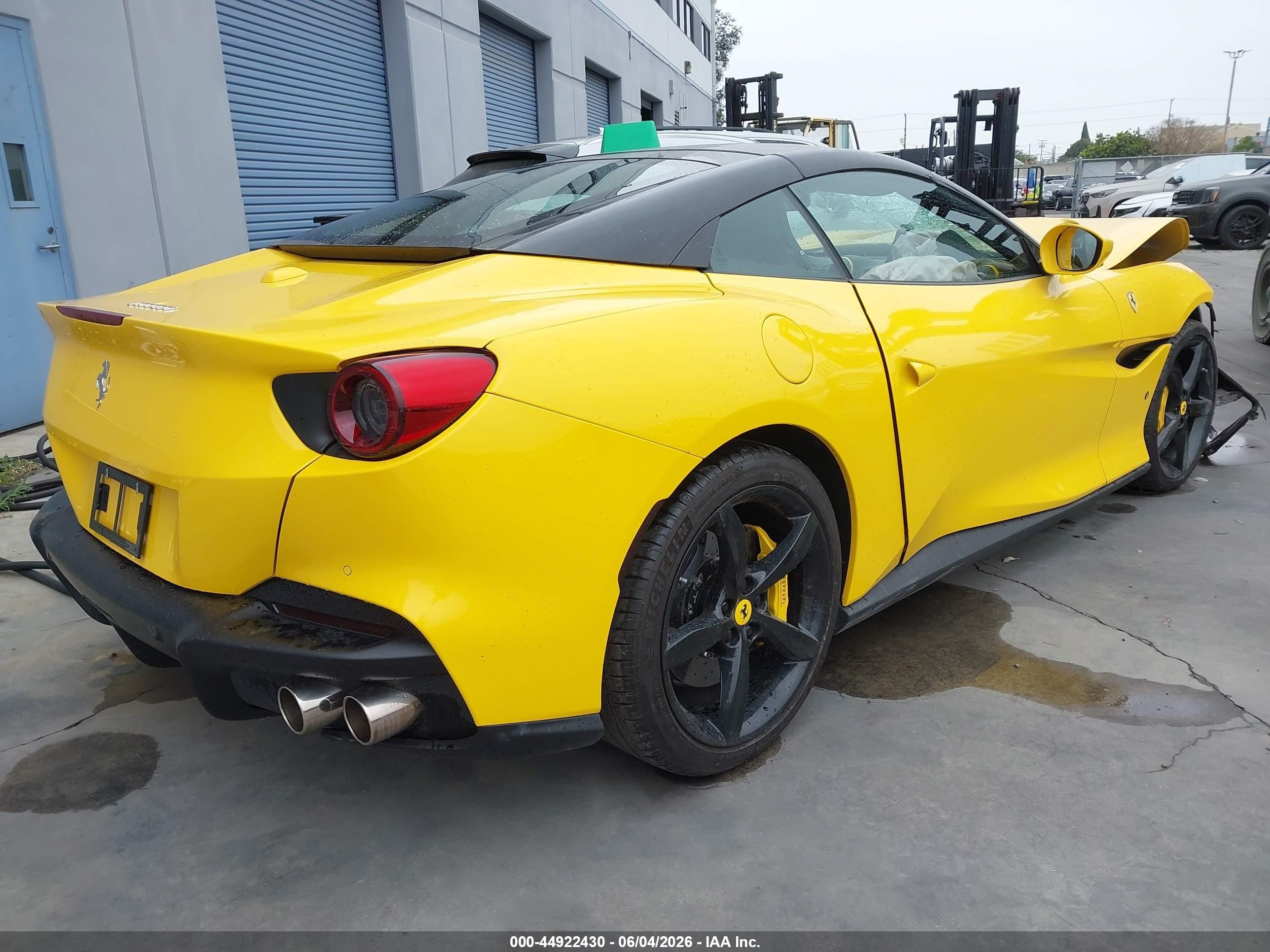 2023 Ferrari VIN ZFF02RPA7P0295171 IAAI salvage auction — Front End, Salvage Certificate (California), sold $84,150 on 2026-06-29 (photo 4)
