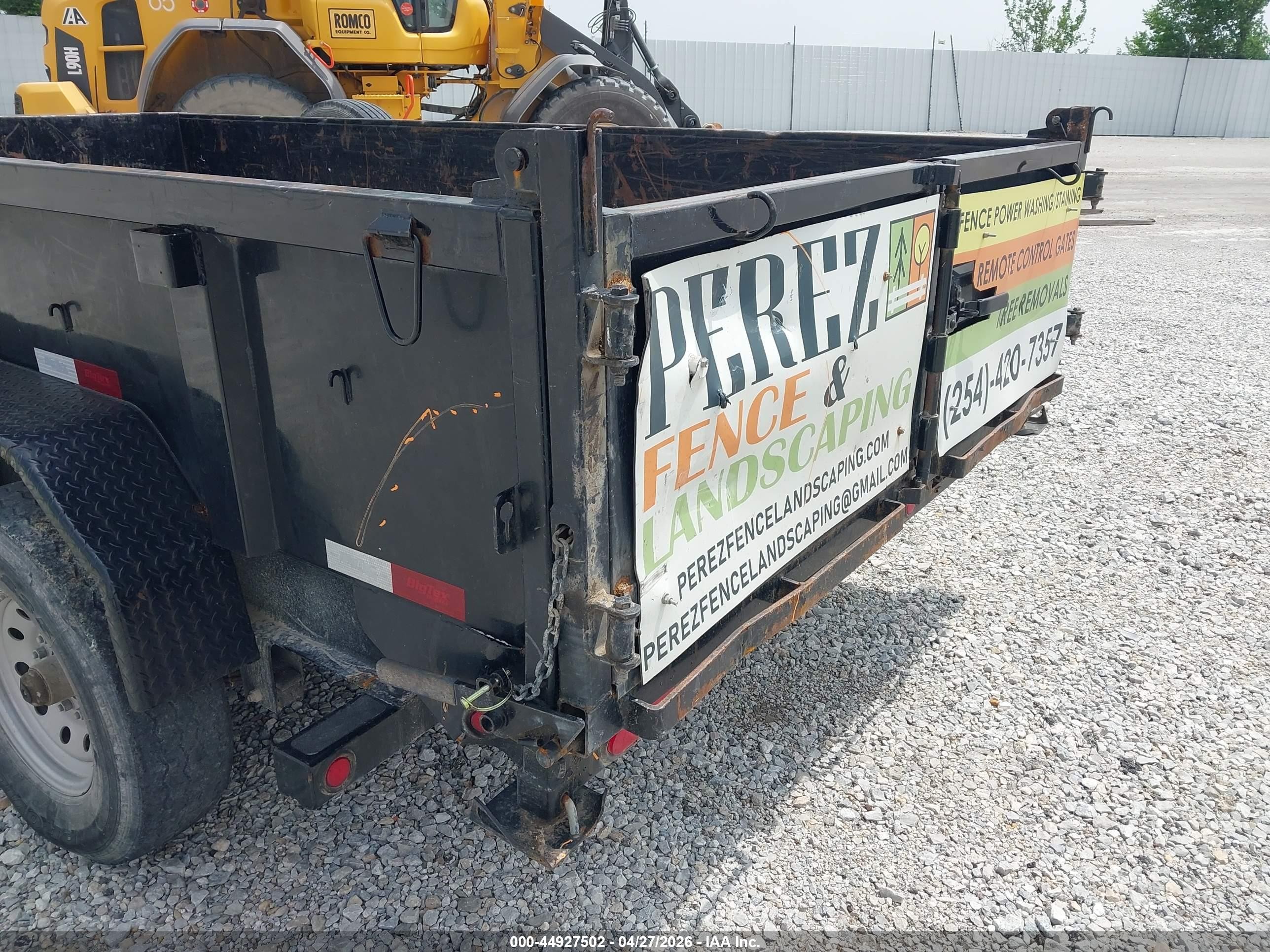 2022 Big Tex Trailer Co Inc Big Tex Trailer Co Inc VIN 16V1D1928N5129458 IAAI salvage auction — Rear End, Salvage (Texas), sold $4,950 on 2026-05-27 (photo 6)