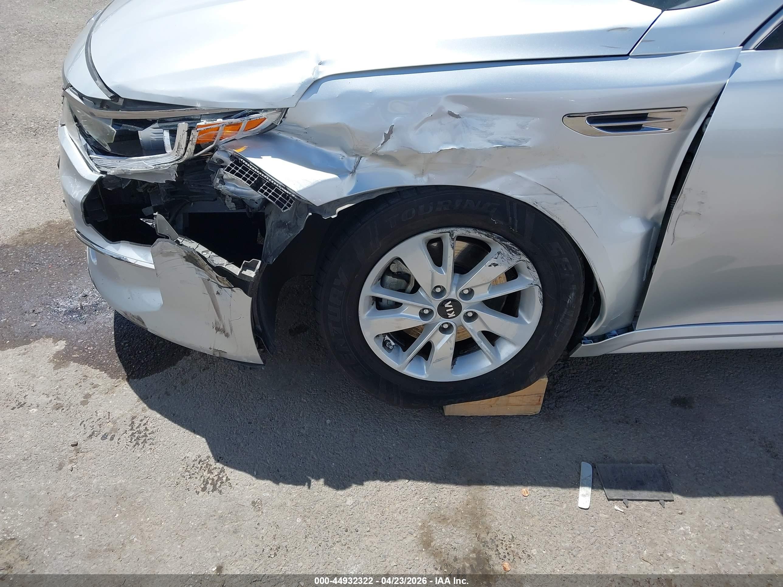 2016 Kia Optima VIN 5XXGT4L35GG078091 IAAI salvage auction — Unknown, Salvage (Arizona), sold $1,450 on 2026-07-09 (photo 6)