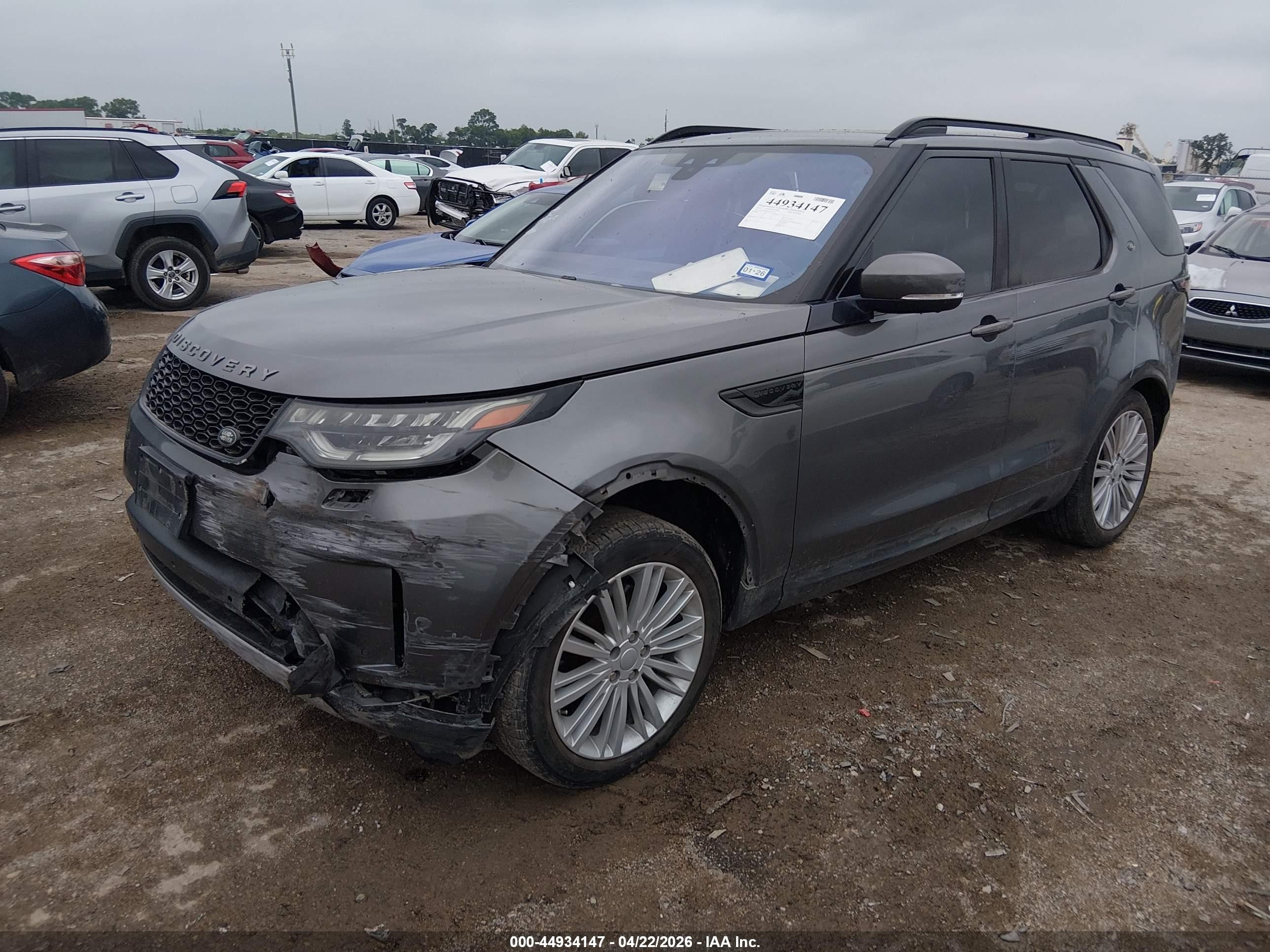 2017 Land Rover Discovery VIN SALRRBBK2HA013242 IAAI salvage auction — Front End, Original (Texas), sold $4,550 on 2026-06-30 (photo 2)